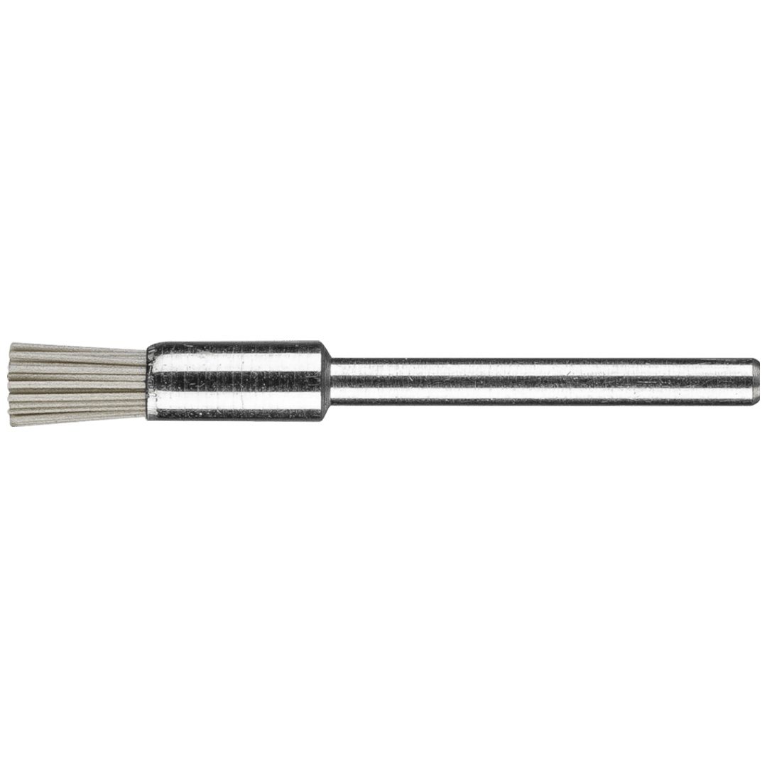 PFERD TOOLS Miniatur-Pinselbürste PBU Ø5 mm Schaft-Ø3 mm DIAMANT-Filament-Ø0,40 Korn 400