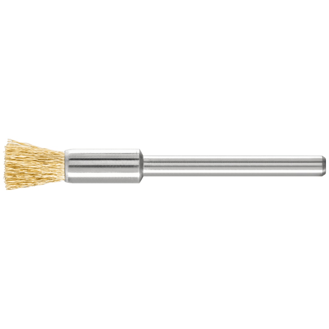 PFERD TOOLS Miniatur-Pinselbürste PBU Ø5 mm Schaft-Ø3 mm Messing-Draht-Ø0,10