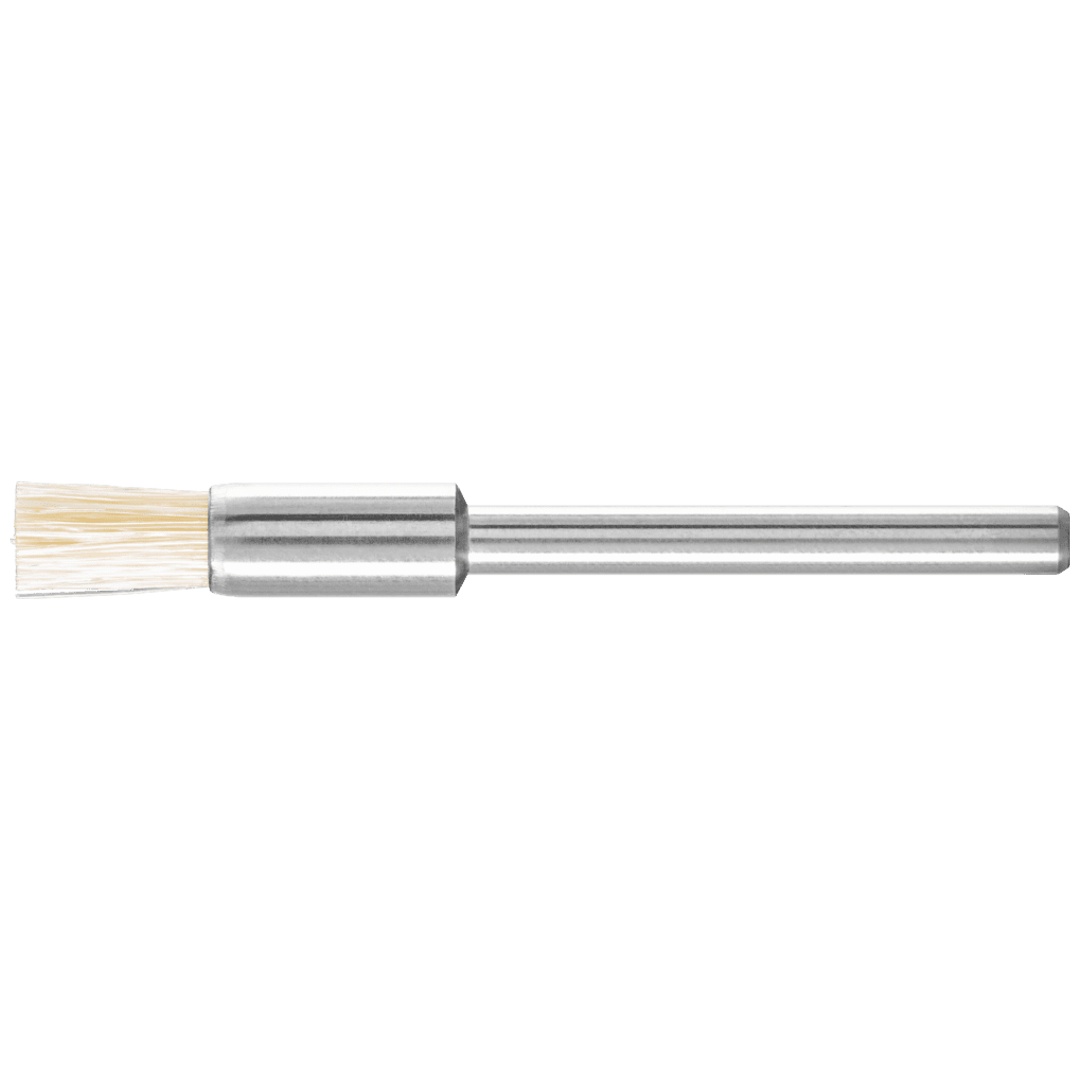 PFERD TOOLS Miniatur-Pinselbürste PBU Ø5 mm Schaft-Ø3 mm weiße Schweineborste