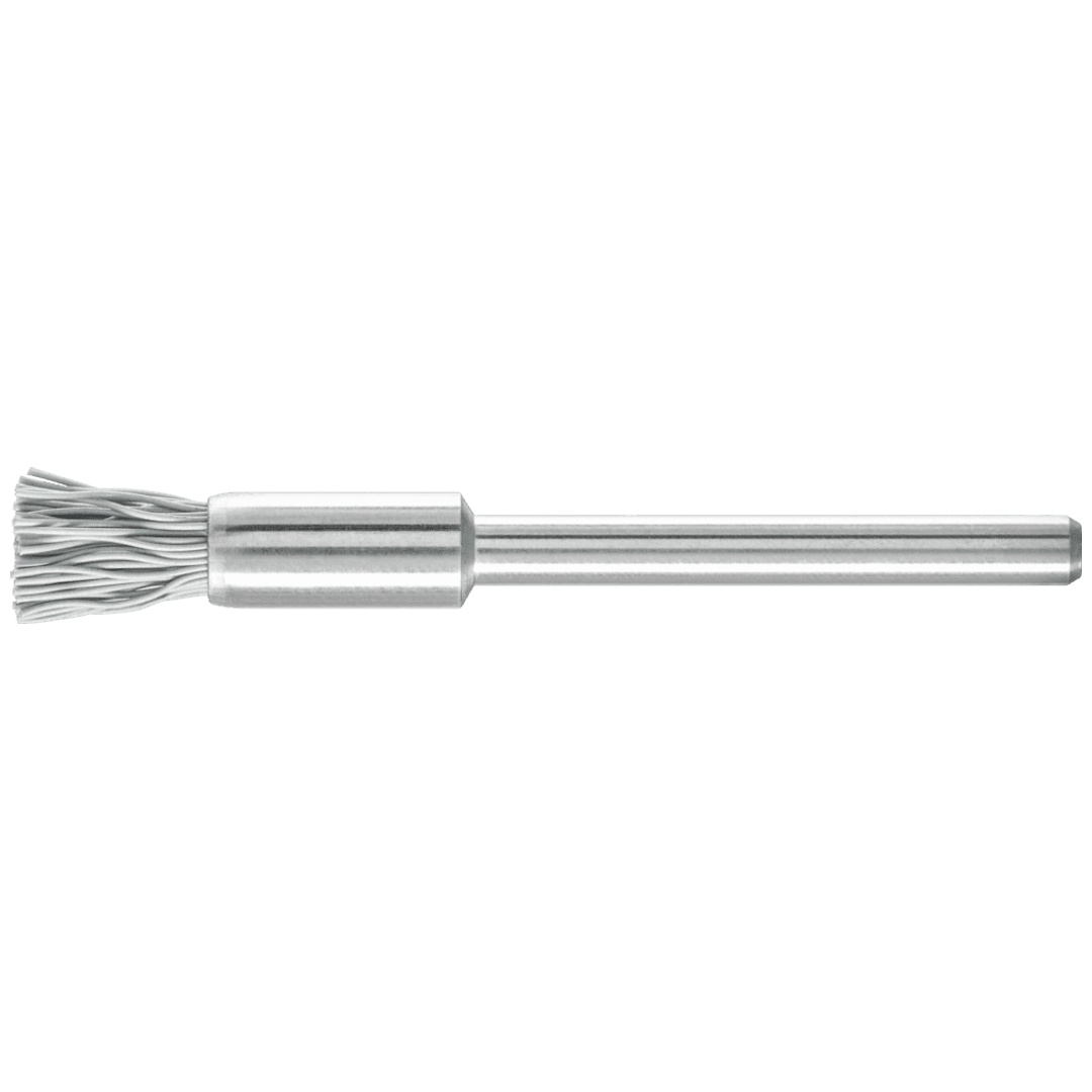 PFERD TOOLS Miniatur-Pinselbürste PBU Ø5 mm Schaft-Ø3 mm SiC-Filament-Ø0,25 Korn 800