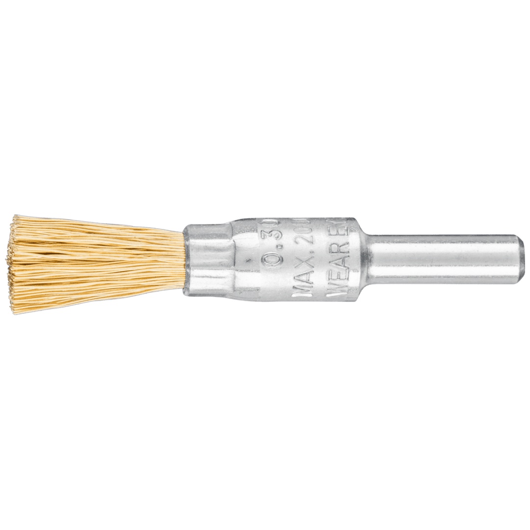 PFERD TOOLS Pinselbürste ungezopft PBU Ø10mm Schaft-Ø6 mm Messing-Draht-Ø0,30