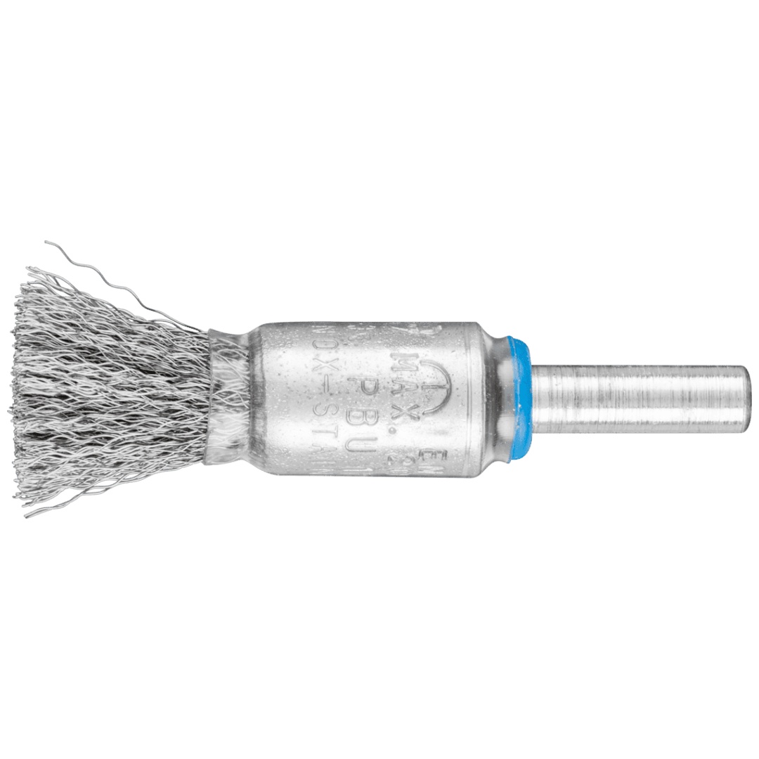 PFERD TOOLS Pinselbürste ungezopft PBU Ø13 mm Schaft-Ø6 mm Edelstahl-Draht-Ø0,15