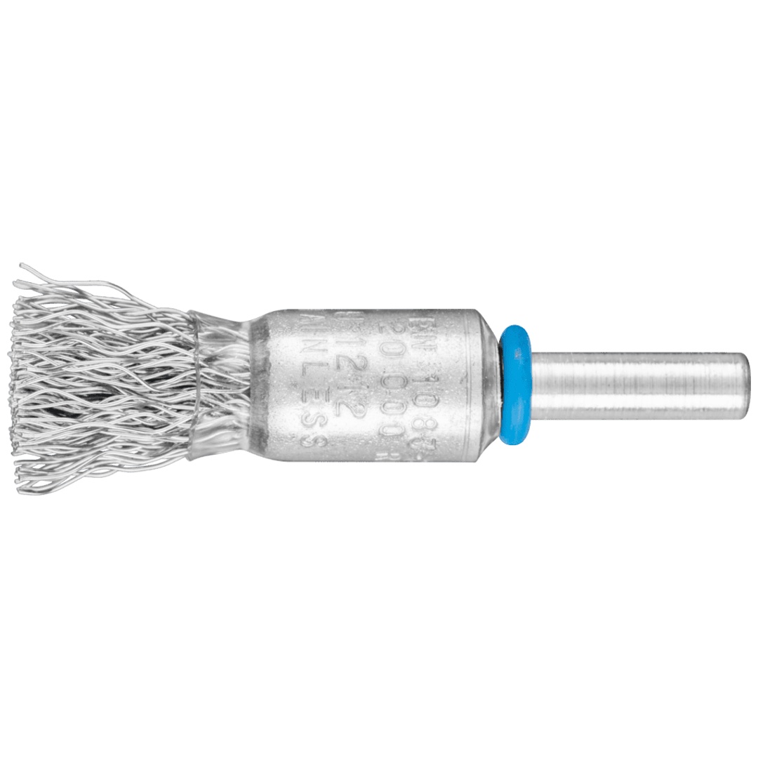 PFERD TOOLS Pinselbürste ungezopft PBU Ø13 mm Schaft-Ø6 mm Edelstahl-Draht-Ø0,35