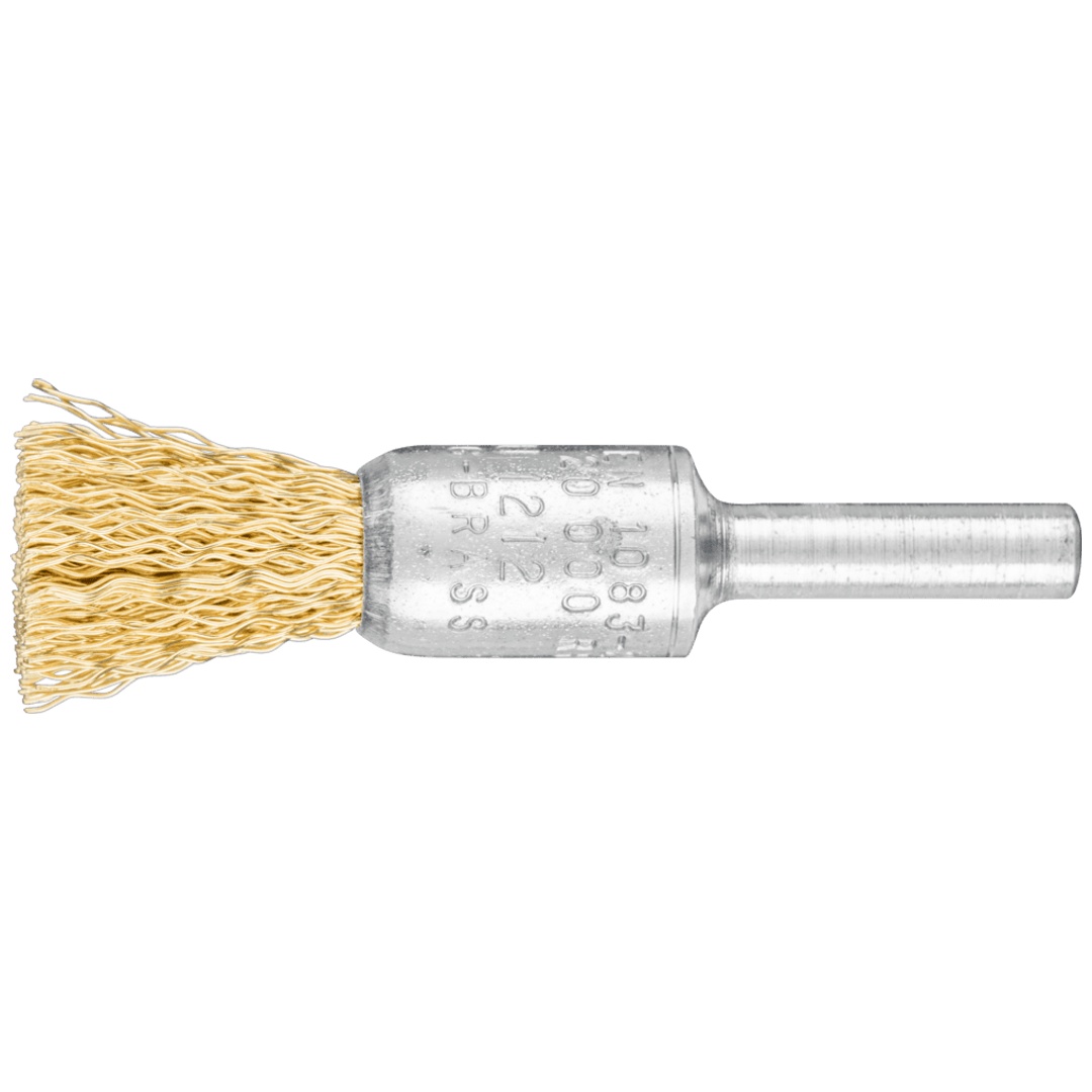 PFERD TOOLS Pinselbürste ungezopft PBU Ø13 mm Schaft-Ø6 mm Messing-Draht-Ø0,30