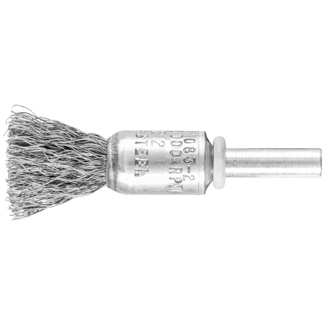 PFERD TOOLS Pinselbürste ungezopft PBU Ø13 mm Schaft-Ø6 mm Stahl-Draht-Ø0,20