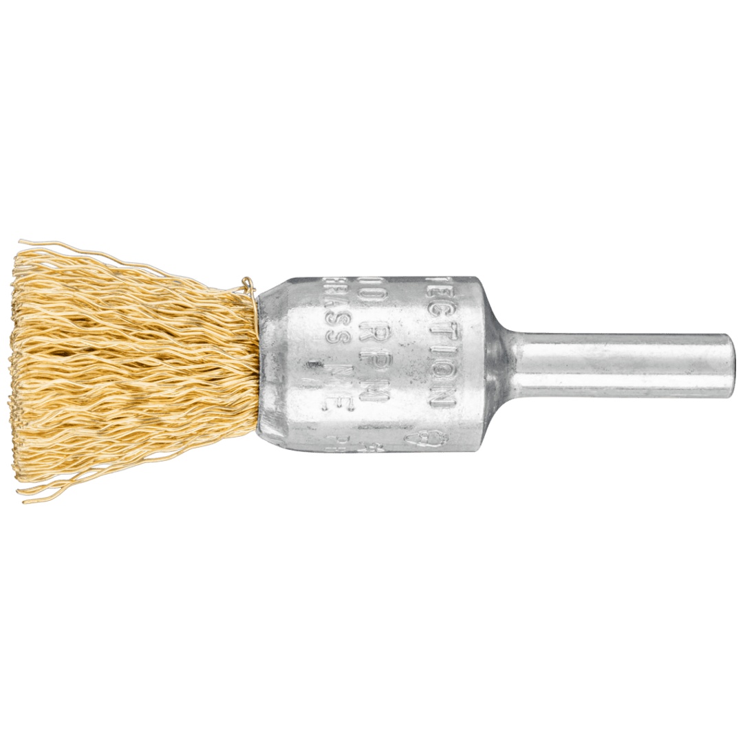 PFERD TOOLS Pinselbürste ungezopft PBU Ø15 mm Schaft-Ø6 mm Messing-Draht-Ø0,30