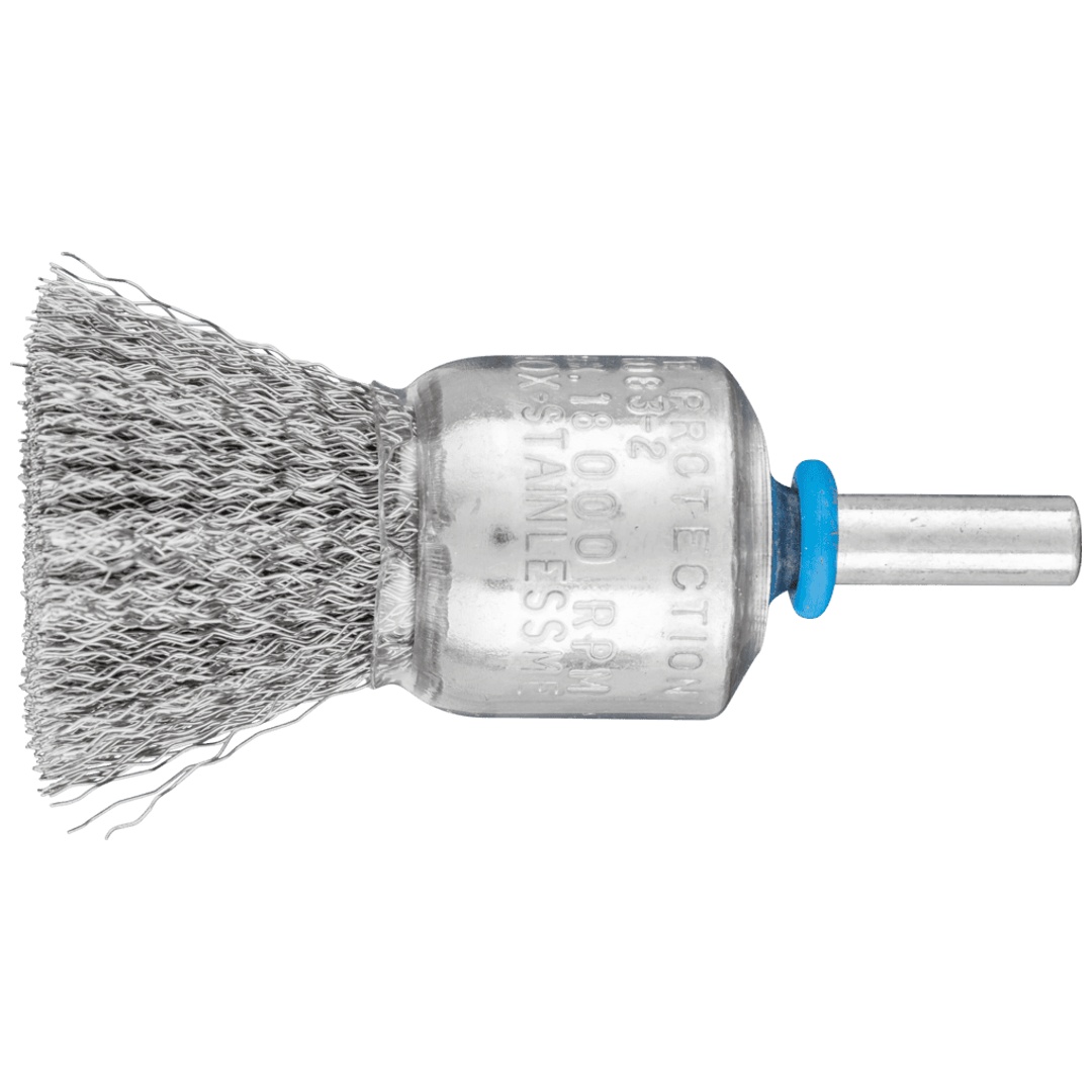 PFERD TOOLS Pinselbürste ungezopft PBU Ø20mm Schaft-Ø6 mm Edelstahl-Draht-Ø0,20