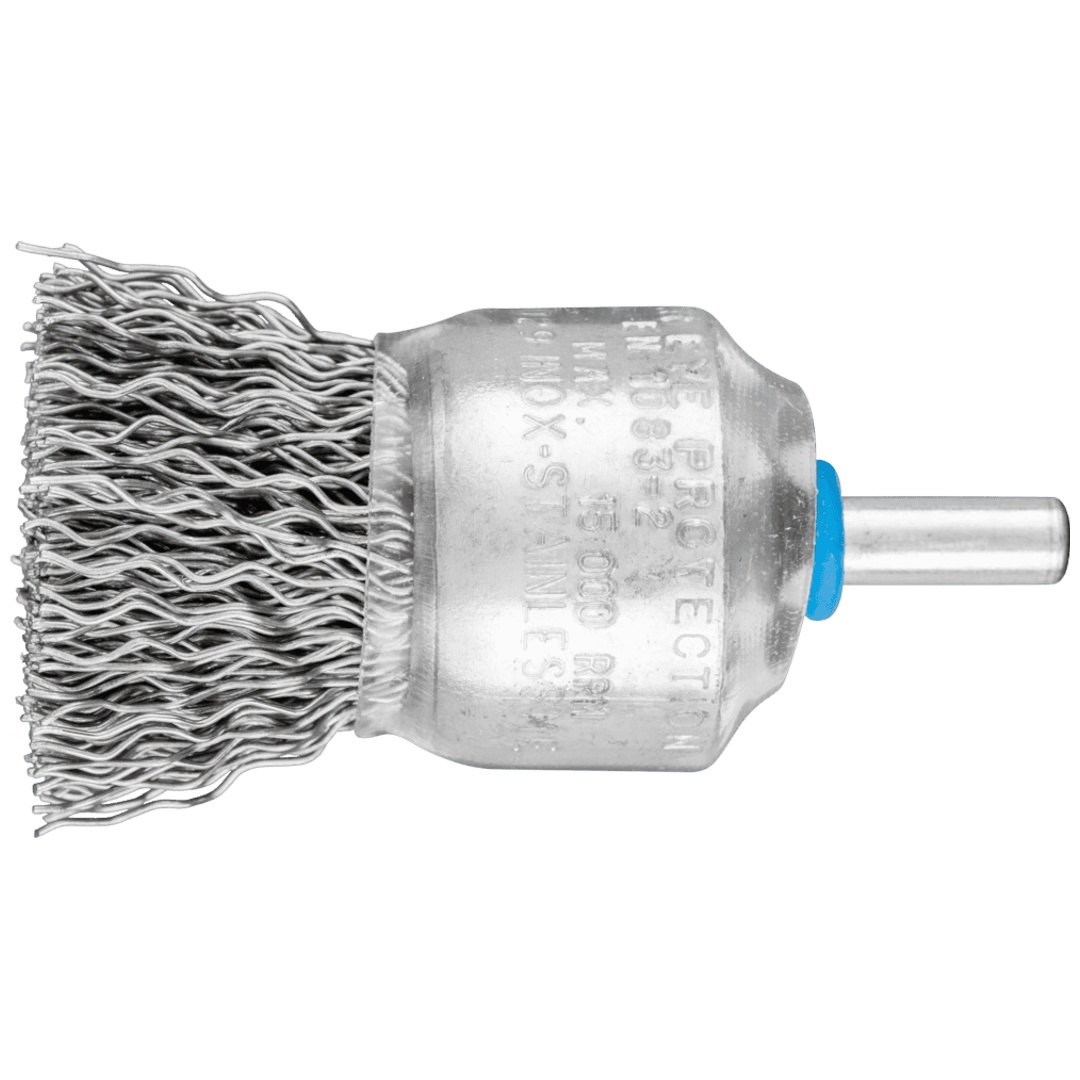 PFERD TOOLS Pinselbürste ungezopft PBU Ø30mm Schaft-Ø6 mm Edelstahl-Draht-Ø0,50