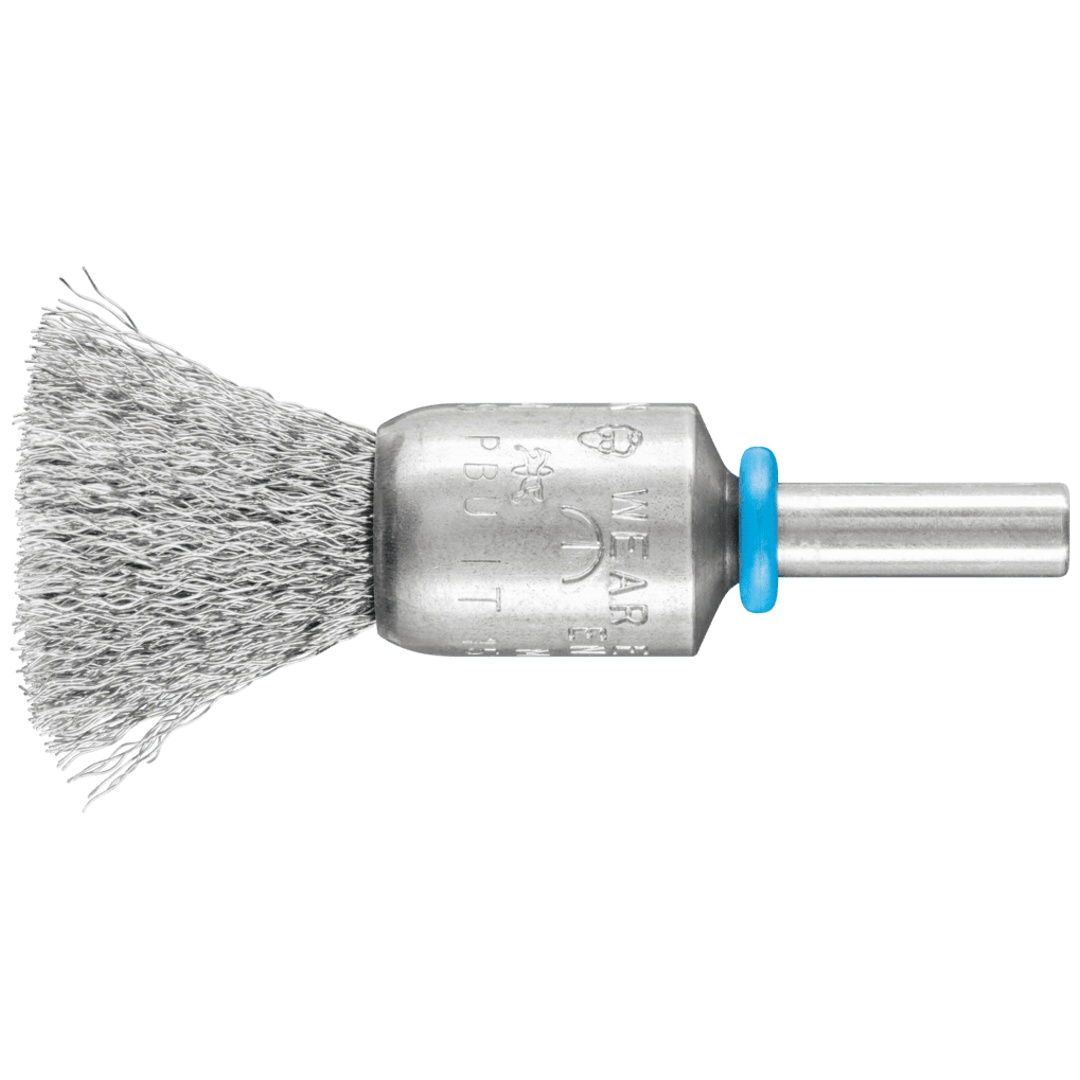 PFERD TOOLS INOX-TOTAL Pinselbürste ungezopft PBUIT Ø15 mm Schaft-Ø6 mm Edelstahl-Draht-Ø0,15