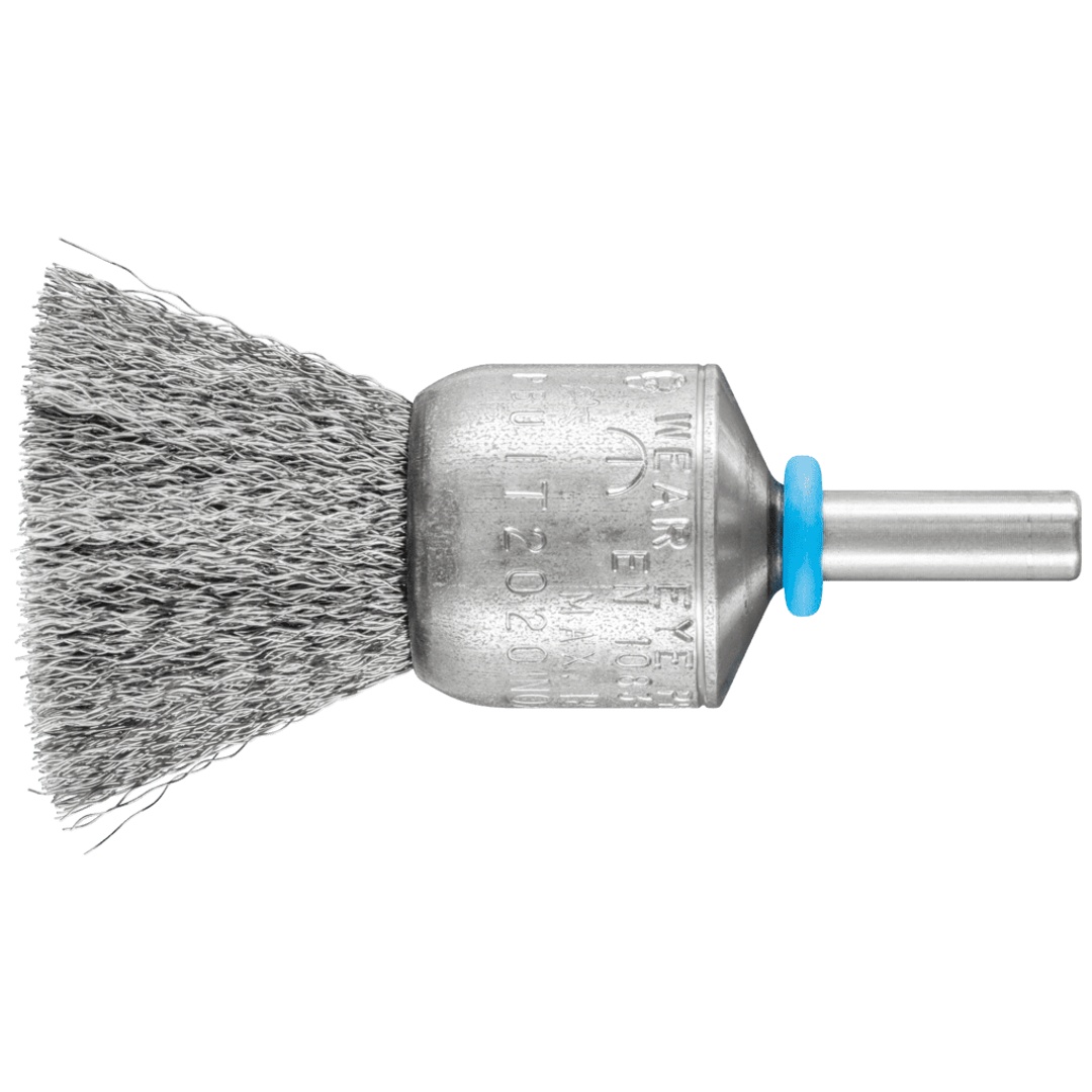 PFERD TOOLS INOX-TOTAL Pinselbürste ungezopft PBUIT Ø20mm Schaft-Ø6 mm Edelstahl-Draht-Ø0,15