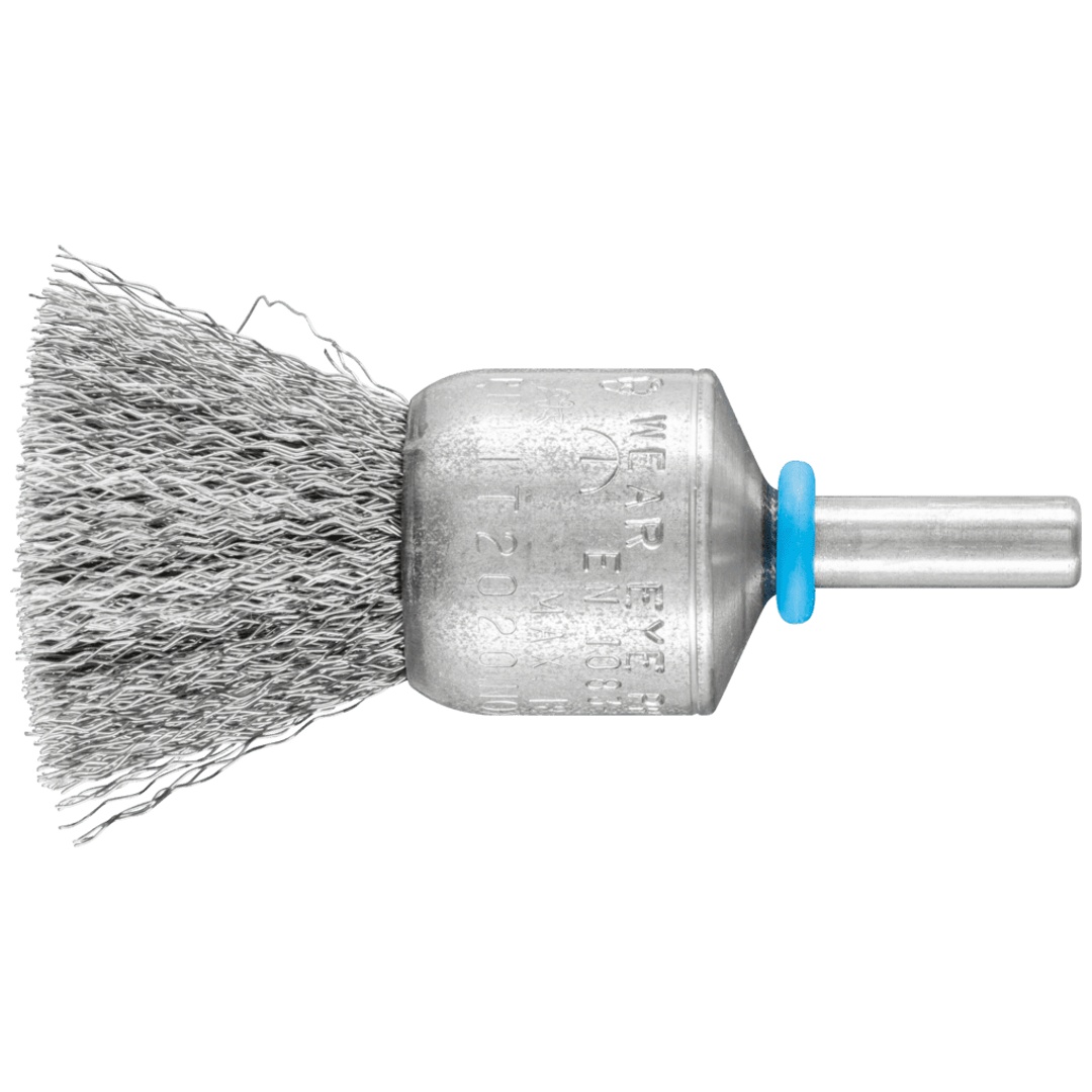 PFERD TOOLS INOX-TOTAL Pinselbürste ungezopft PBUIT Ø20mm Schaft-Ø6 mm Edelstahl-Draht-Ø0,20