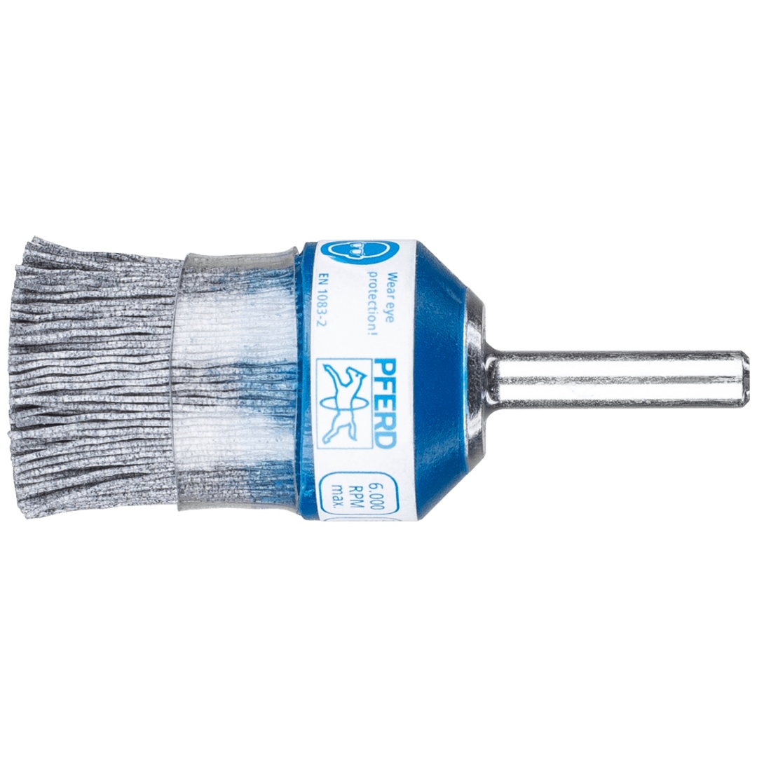 PFERD TOOLS COMPOSITE Pinselbürste PBUPR Ø 28 mm Schaft-Ø 6 mm SiC-Filament-Ø 0,55 mm Korn 120 stationär