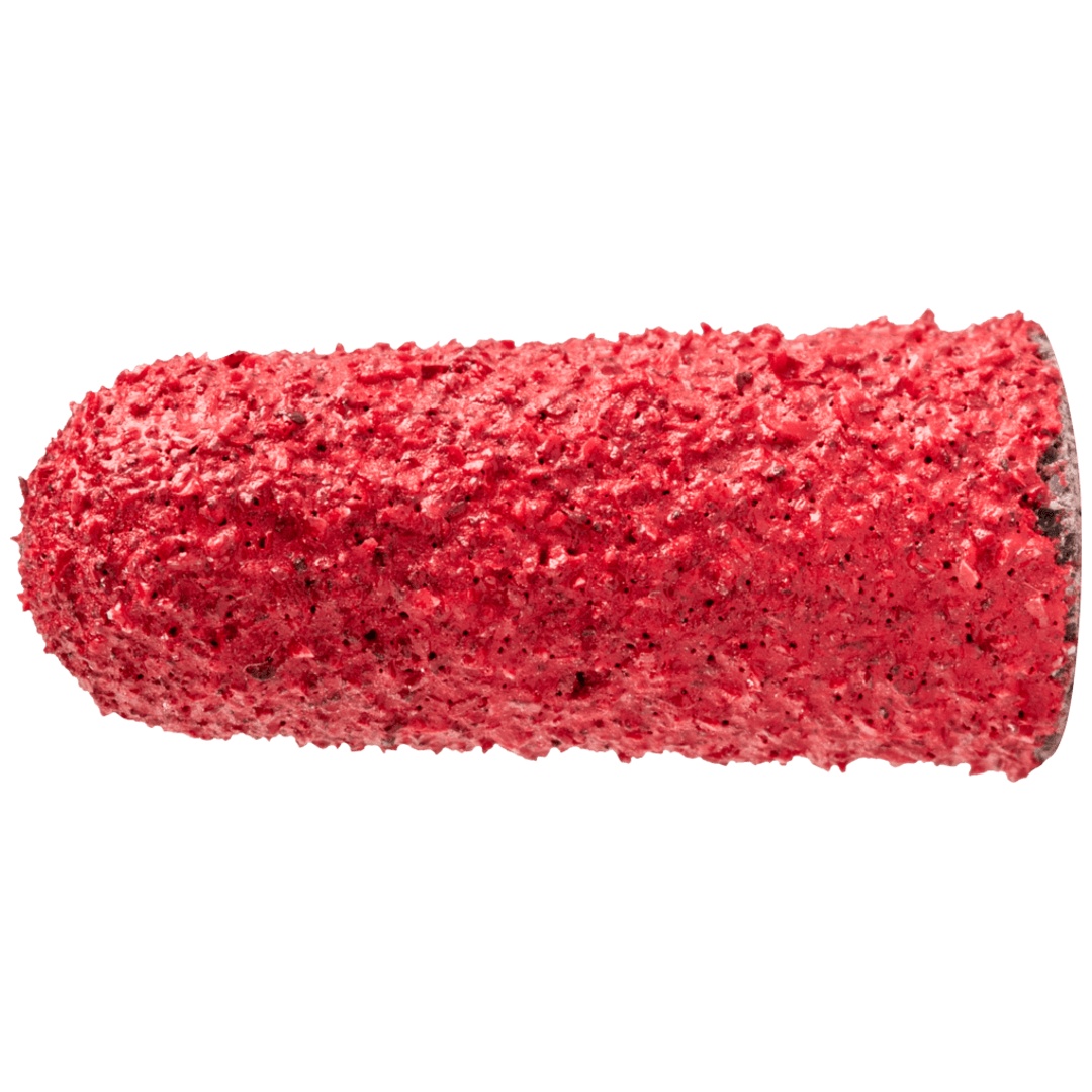 PFERD TOOLS POLICAP Schleifkappe PC Rundkegelform Keramikkorn Ø 5x15 mm CO-COOL80 für Edelstahl