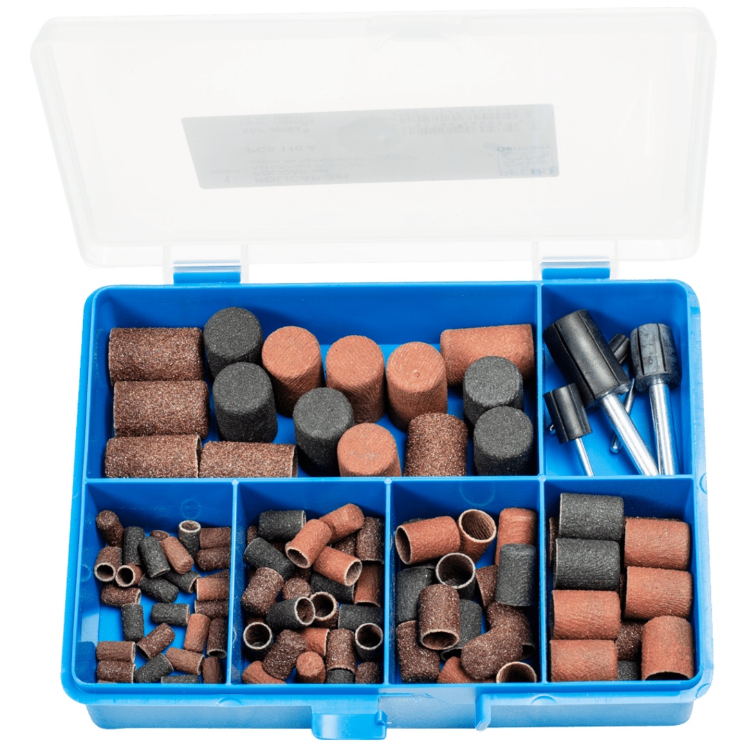 PFERD TOOLS POLICAP Set PCS110 Zylinderform Korund für universelle Anwendung