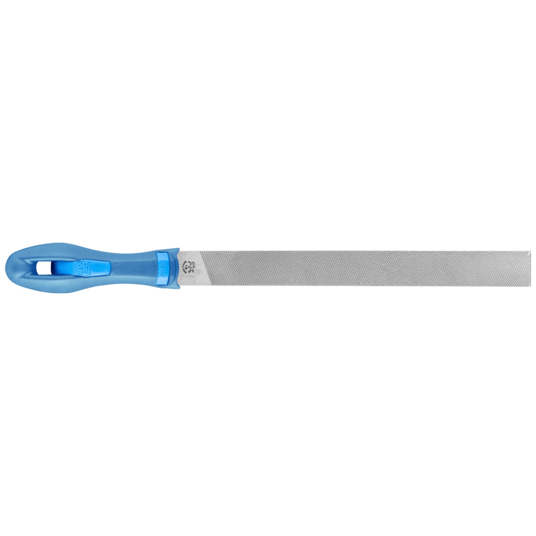 PFERD TOOLS Werkstattfeile mit Heft Flachstumpf 200mm Hieb 1 für grobe Zerspanung, Schruppen