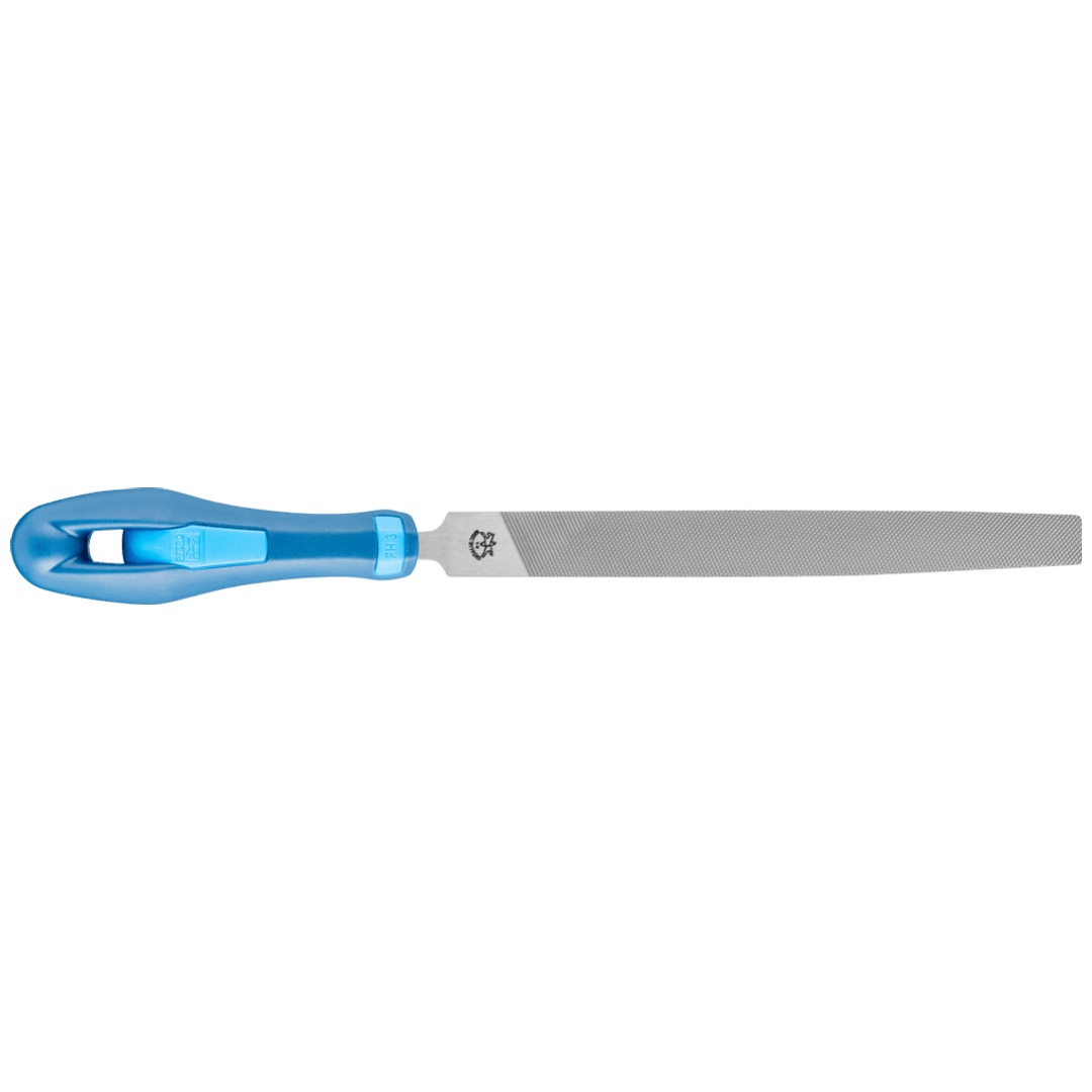 PFERD TOOLS Werkstattfeile mit Heft Flachspitz 150mm Hieb 1 für grobe Zerspanung, Schruppen