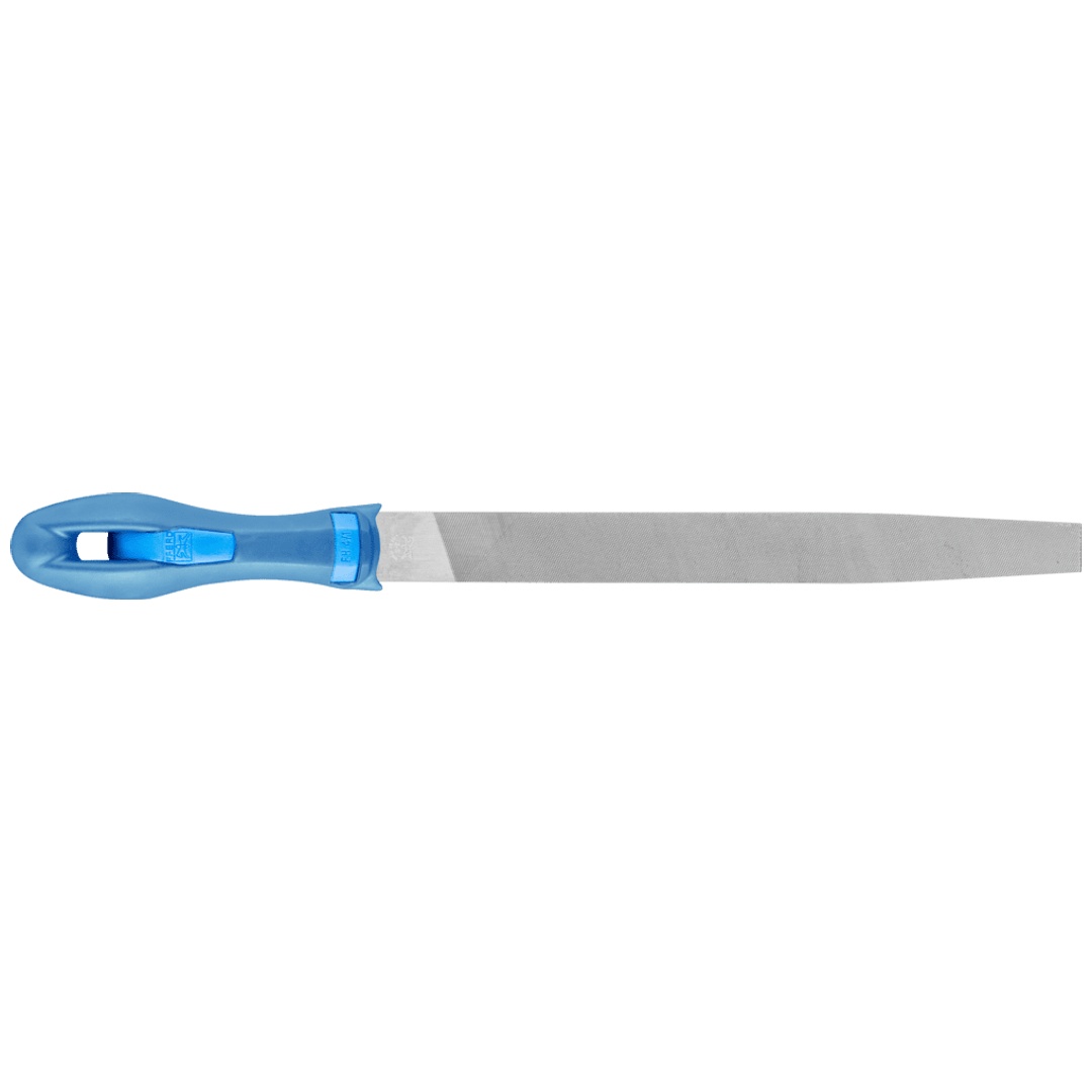PFERD TOOLS Werkstattfeile mit Heft Flachspitz 200mm Hieb 3 für Feinbearbeitung, Schlichten