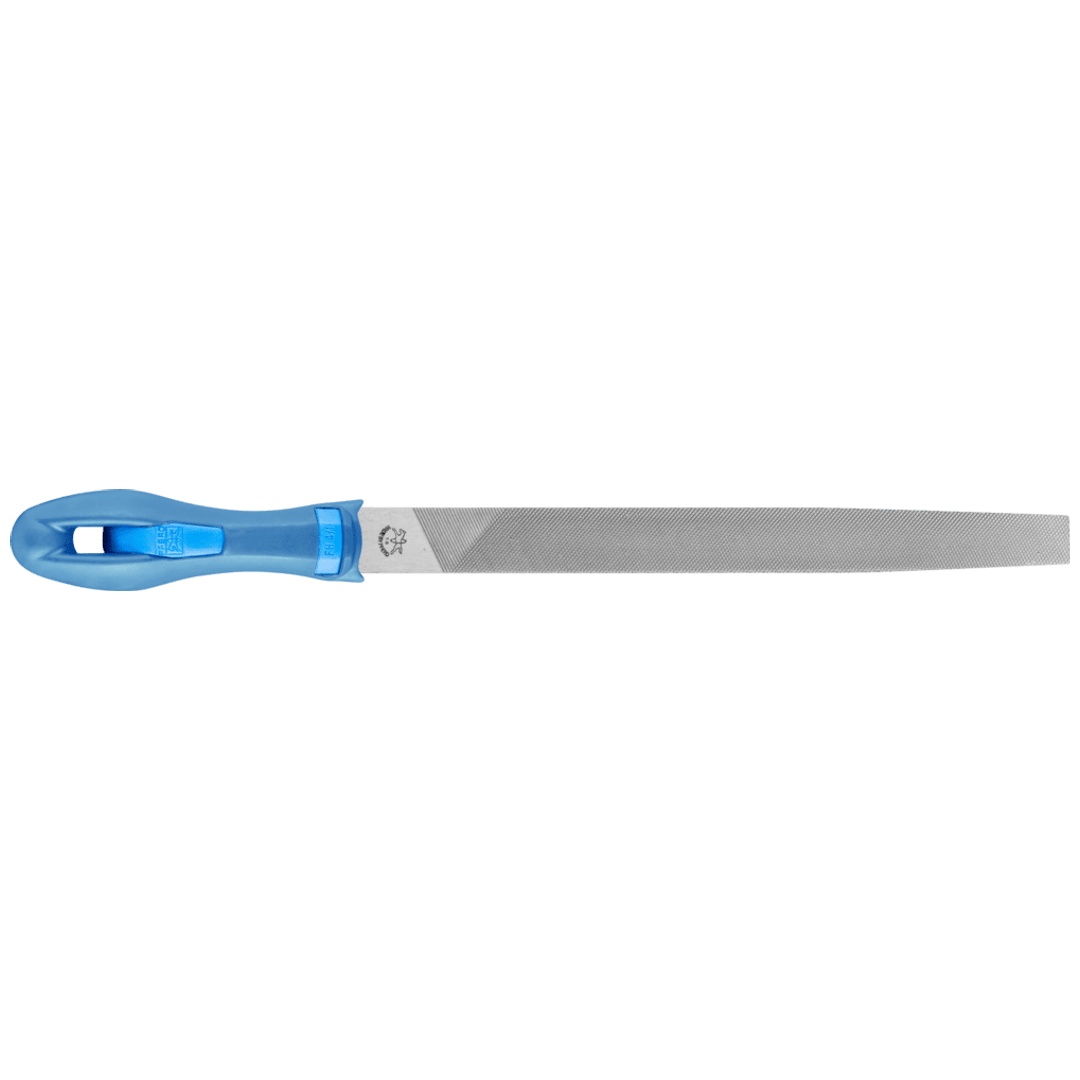 PFERD TOOLS Werkstattfeile mit Heft Flachspitz 250mm Hieb 1 für grobe Zerspanung, Schruppen