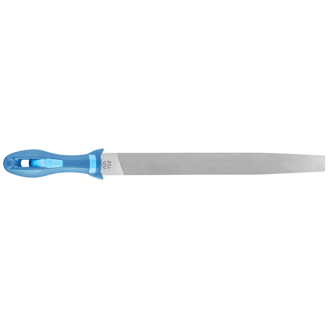 PFERD TOOLS Werkstattfeile mit Heft Flachspitz 300mm Hieb 3 für Feinbearbeitung, Schlichten