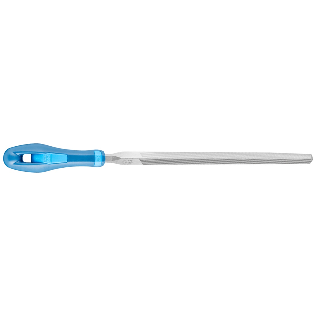 PFERD TOOLS Werkstattfeile mit Heft Dreikant 150mm Hieb 1 für grobe Zerspanung, Schruppen