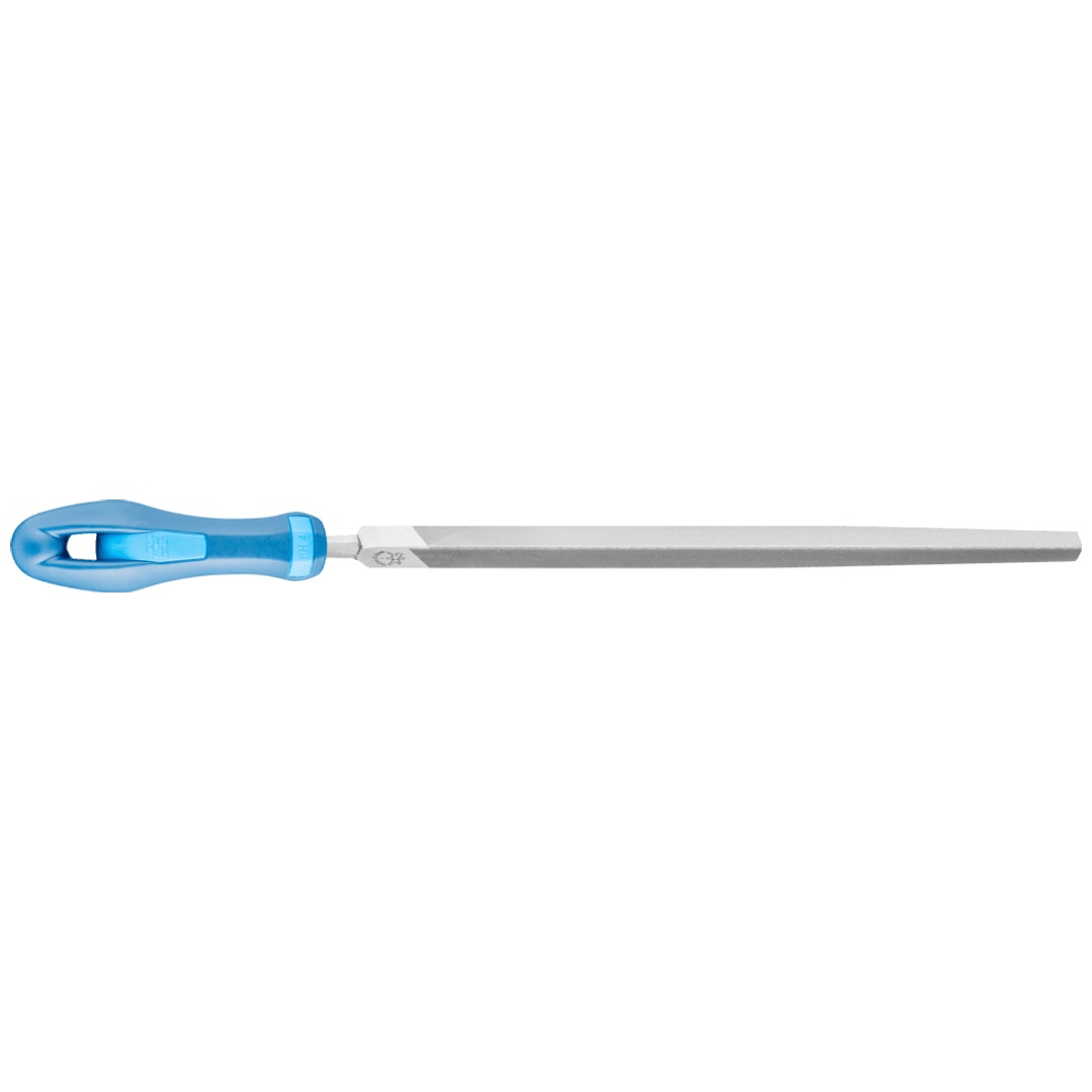 PFERD TOOLS Werkstattfeile mit Heft Dreikant 200mm Hieb 1 für grobe Zerspanung, Schruppen