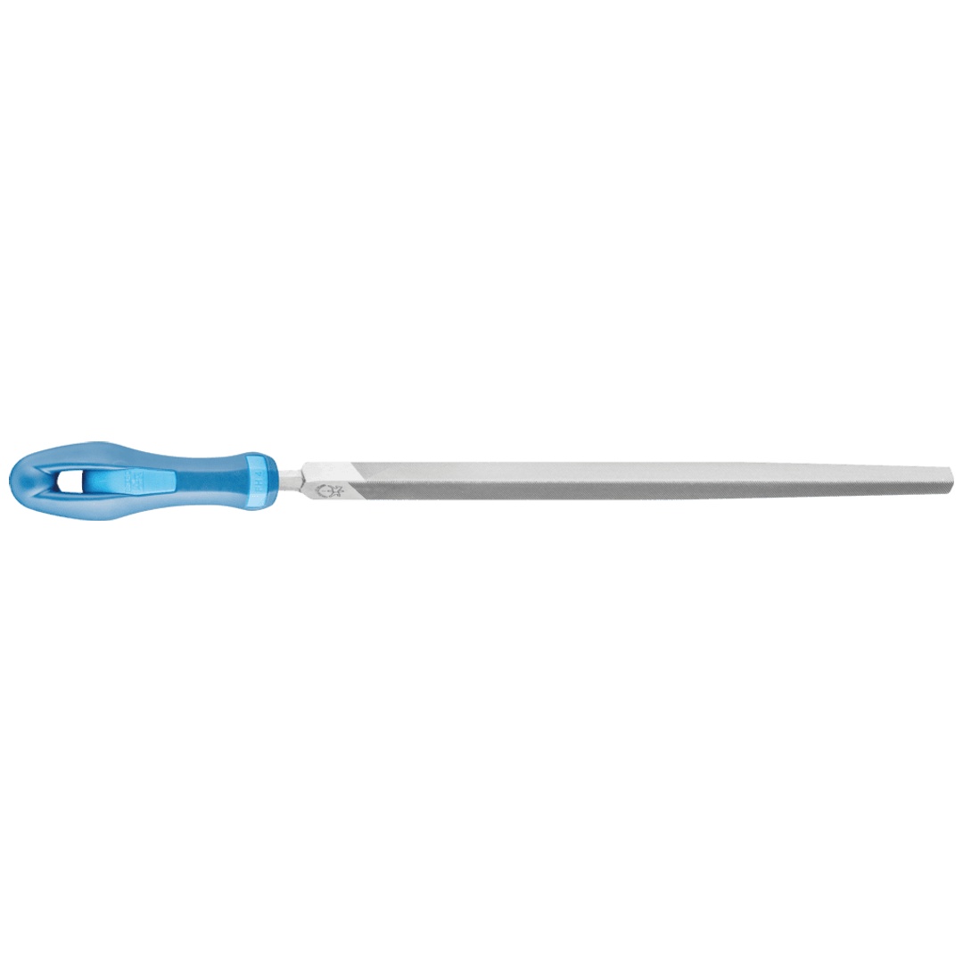 PFERD TOOLS Werkstattfeile mit Heft Dreikant 200mm Hieb 2 universell zum Schruppen und Schlichten