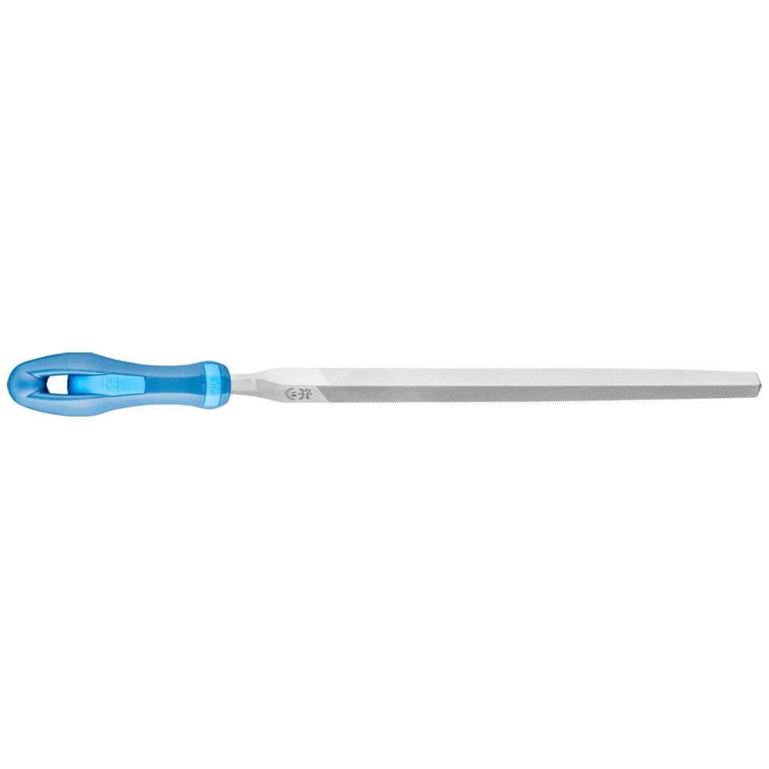 PFERD TOOLS Werkstattfeile mit Heft Dreikant 250mm Hieb 1 für grobe Zerspanung, Schruppen