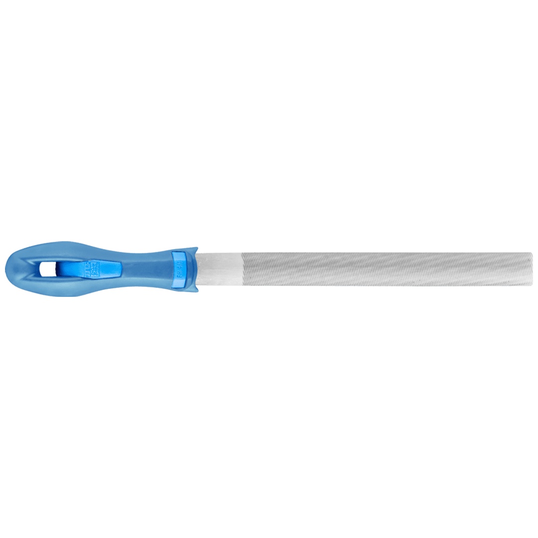 PFERD TOOLS Werkstattfeile mit Heft Halbrund 200mm Hieb 1 für grobe Zerspanung, Schruppen