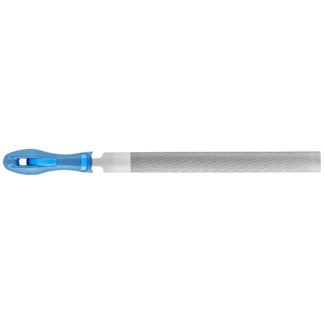 PFERD TOOLS Werkstattfeile mit Heft Halbrund 250mm Hieb 3 für Feinbearbeitung, Schlichten