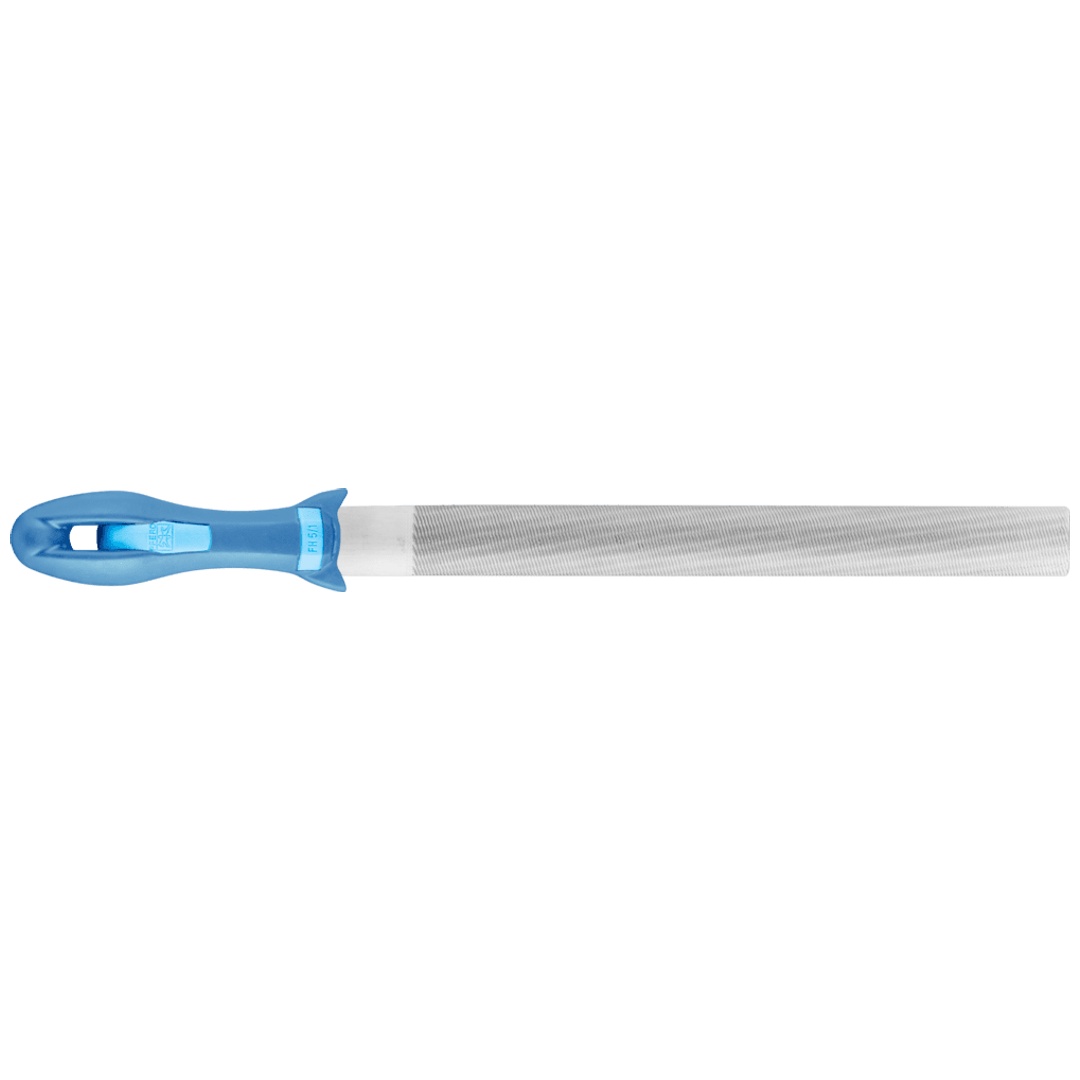 PFERD TOOLS Werkstattfeile mit Heft Halbrund 300mm Hieb 1 für grobe Zerspanung, Schruppen