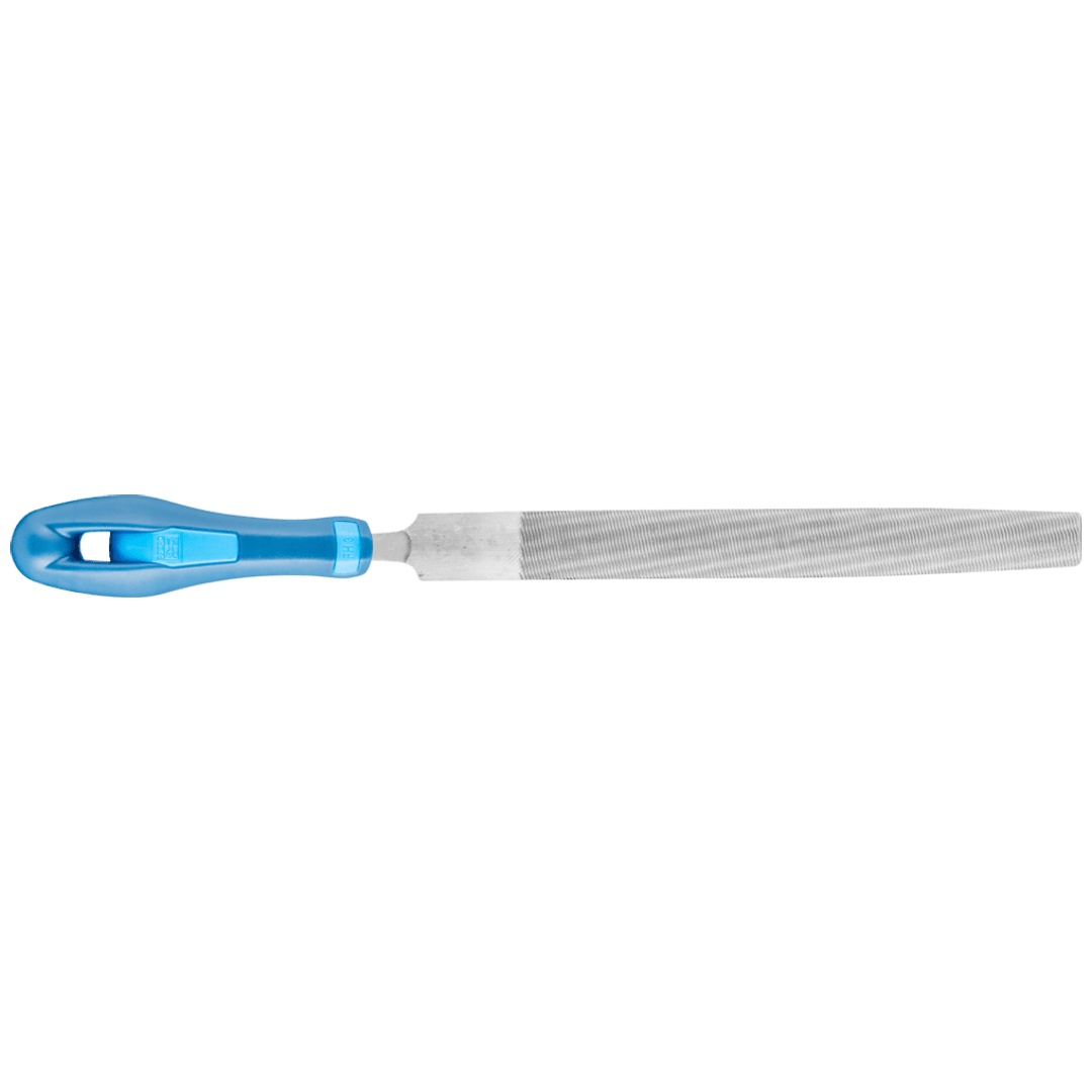 PFERD TOOLS Werkstattfeile mit Heft Halbrund-Spitz 150mm Hieb 1 für grobe Zerspanung, Schruppen