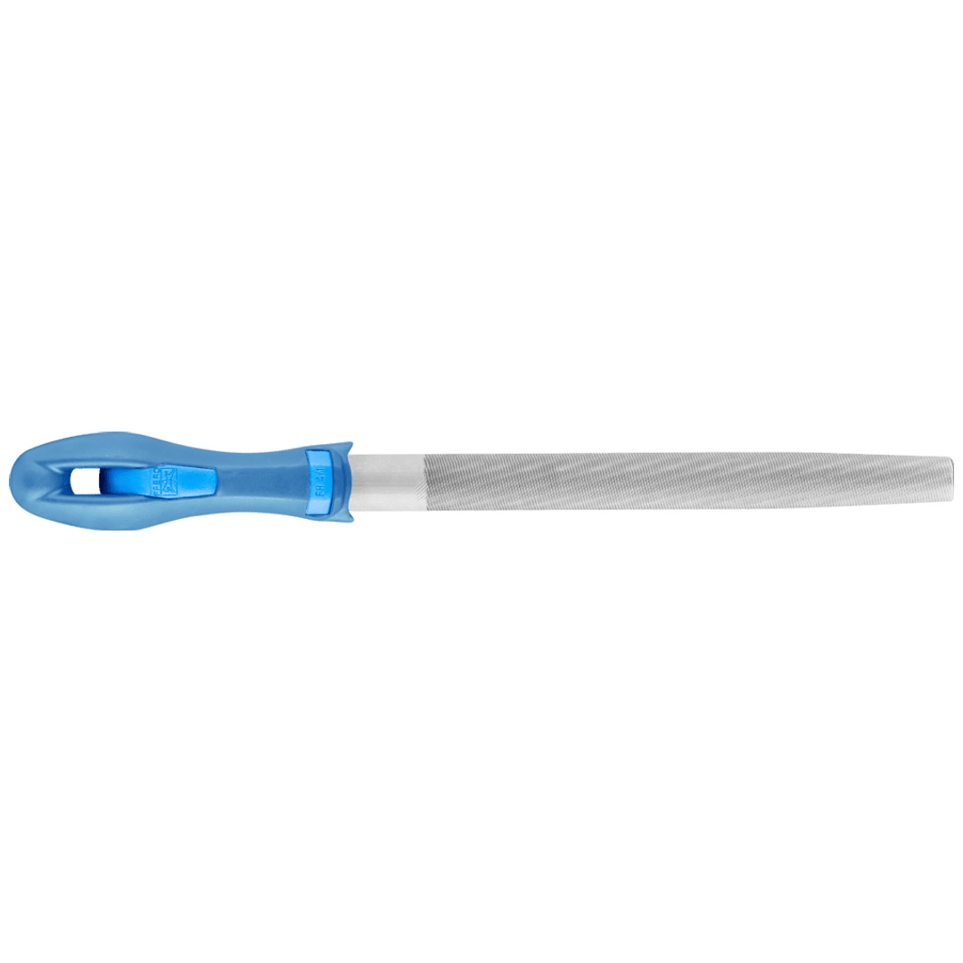 PFERD TOOLS Werkstattfeile mit Heft Halbrund-Spitz 200mm Hieb 1 für grobe Zerspanung, Schruppen