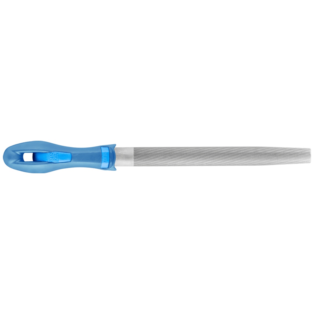 PFERD TOOLS Werkstattfeile mit Heft Halbrund-Spitz 200mm Hieb 3 für Feinbearbeitung, Schlichten