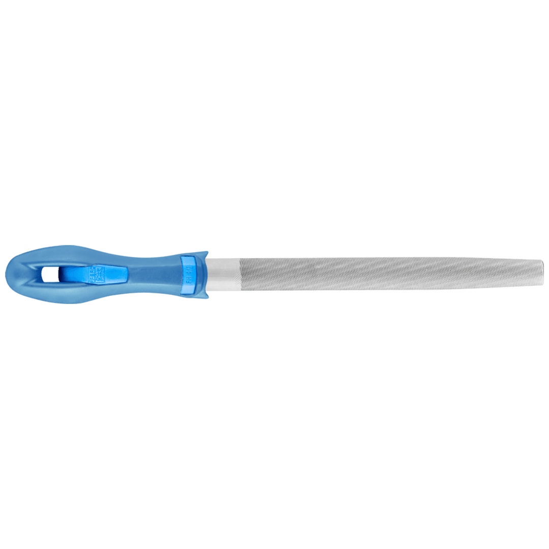PFERD TOOLS Werkstattfeile mit Heft Halbrund-Spitz 250mm Hieb 1 für grobe Zerspanung, Schruppen