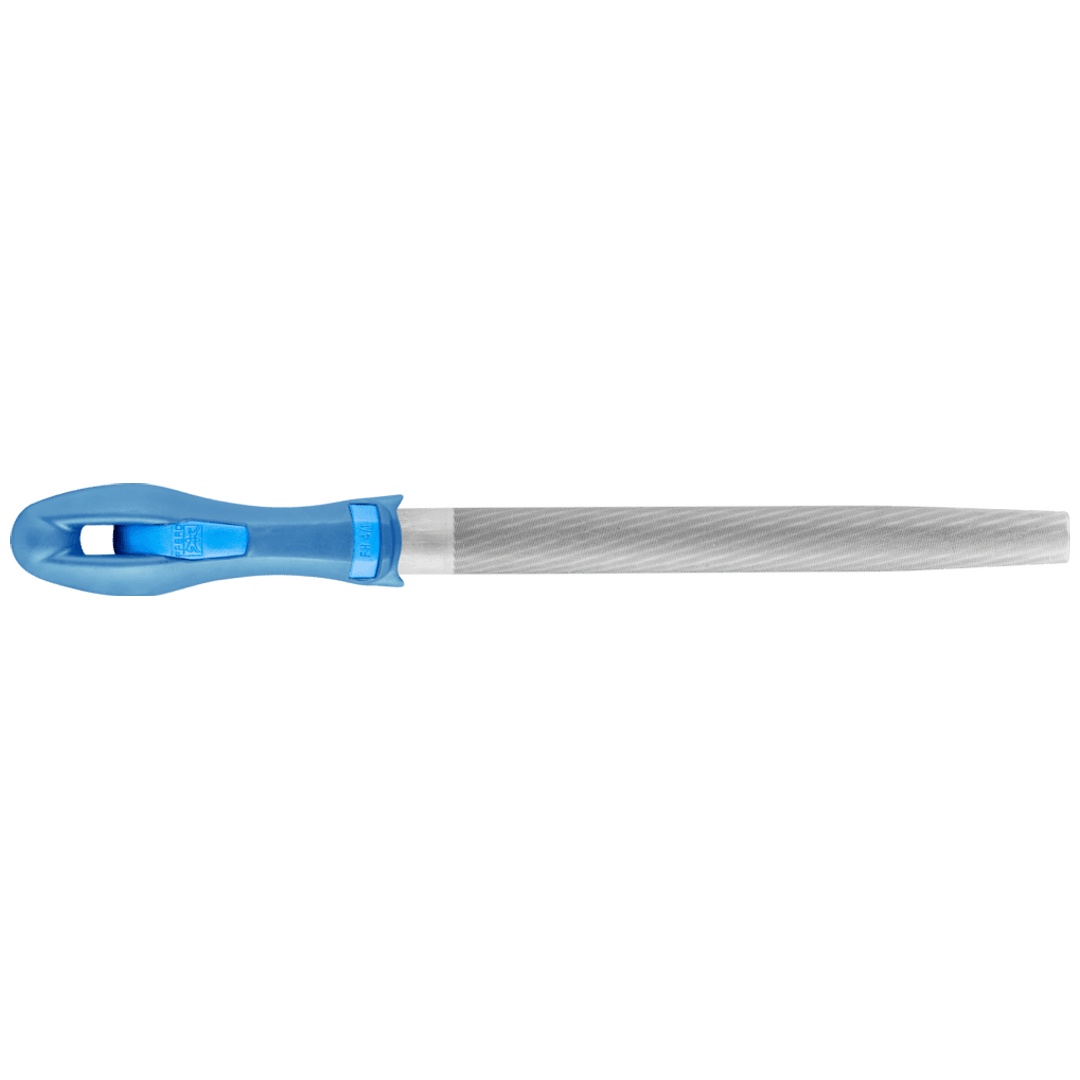 PFERD TOOLS Werkstattfeile mit Heft Halbrund-Spitz 250mm Hieb 3 für Feinbearbeitung, Schlichten