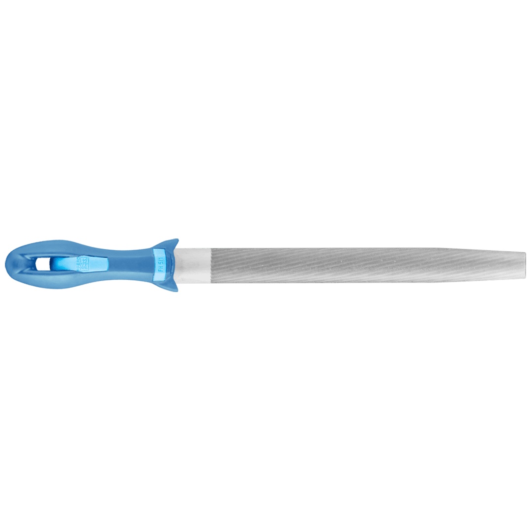 PFERD TOOLS Werkstattfeile mit Heft Halbrund-Spitz 300mm Hieb 3 für Feinbearbeitung, Schlichten