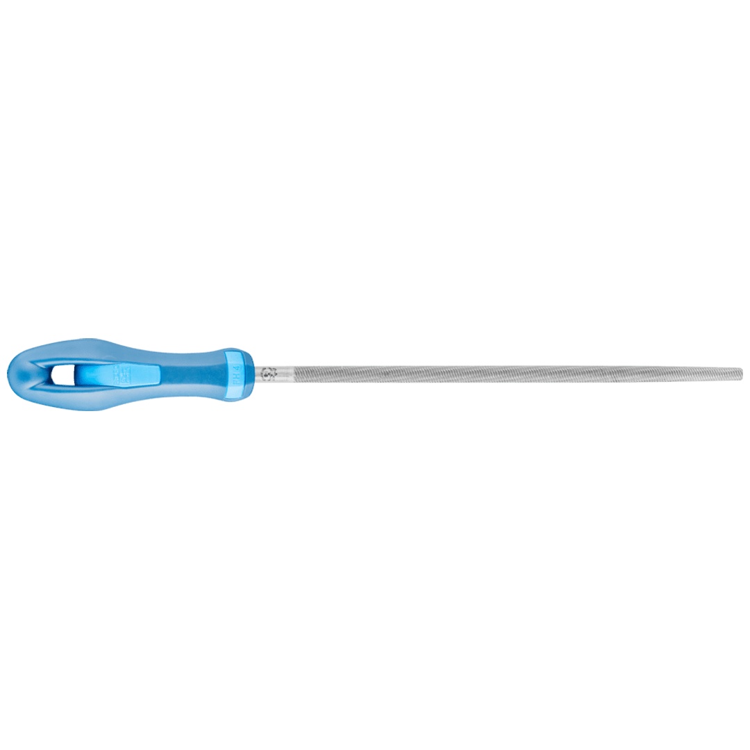 PFERD TOOLS Werkstattfeile mit Heft Rund 200mm Hieb 1 für grobe Zerspanung, Schruppen