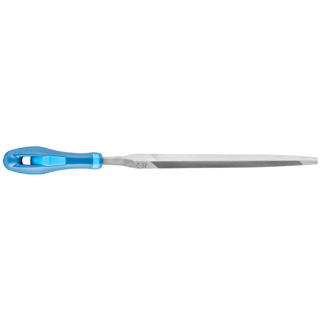PFERD TOOLS Sägefeile mit Heft Dreikant normal 125 mm Hieb 2 universell zum Schärfen