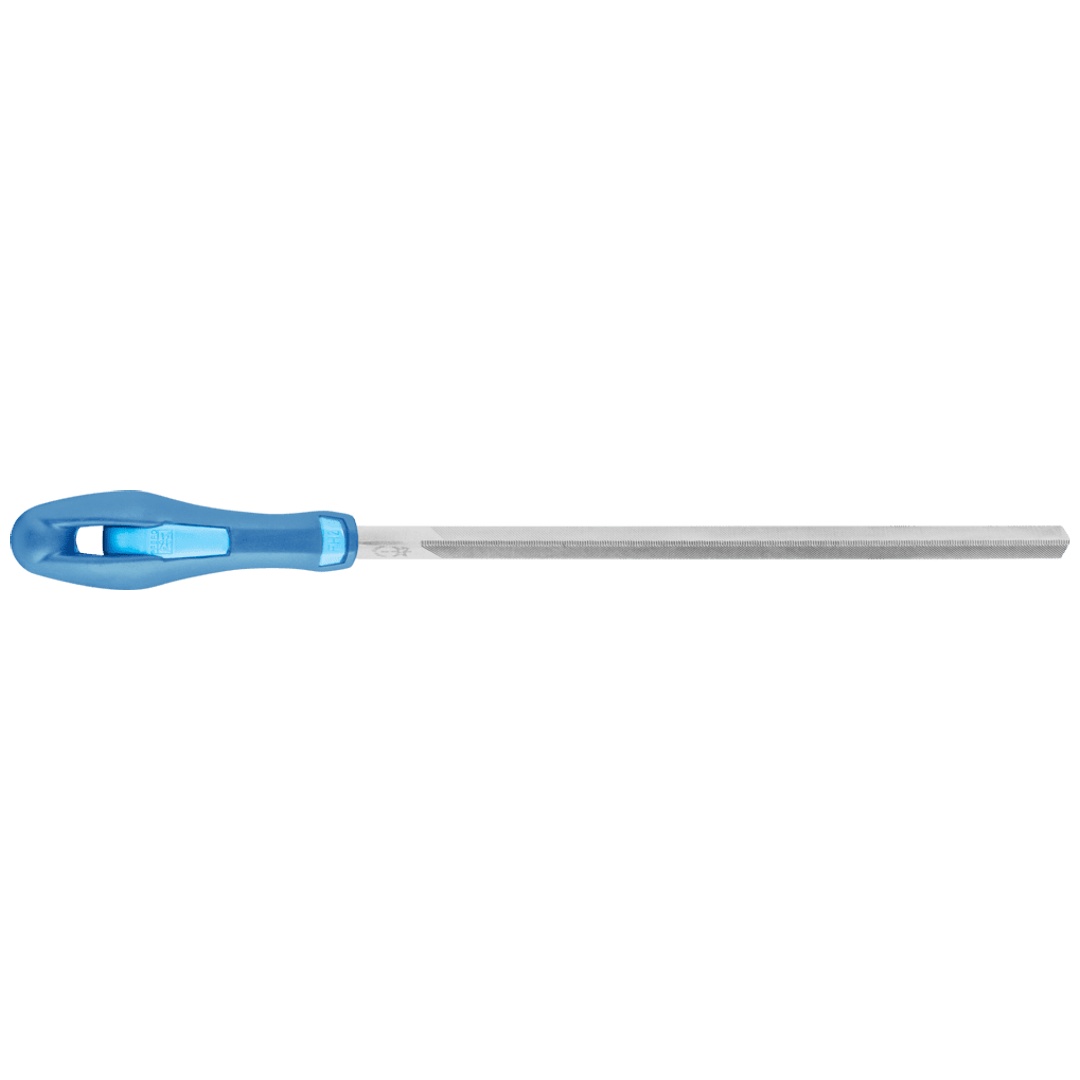 PFERD TOOLS Feinsägefeile mit Heft Dreikant 110mm Hieb 2 universell zum Schärfen