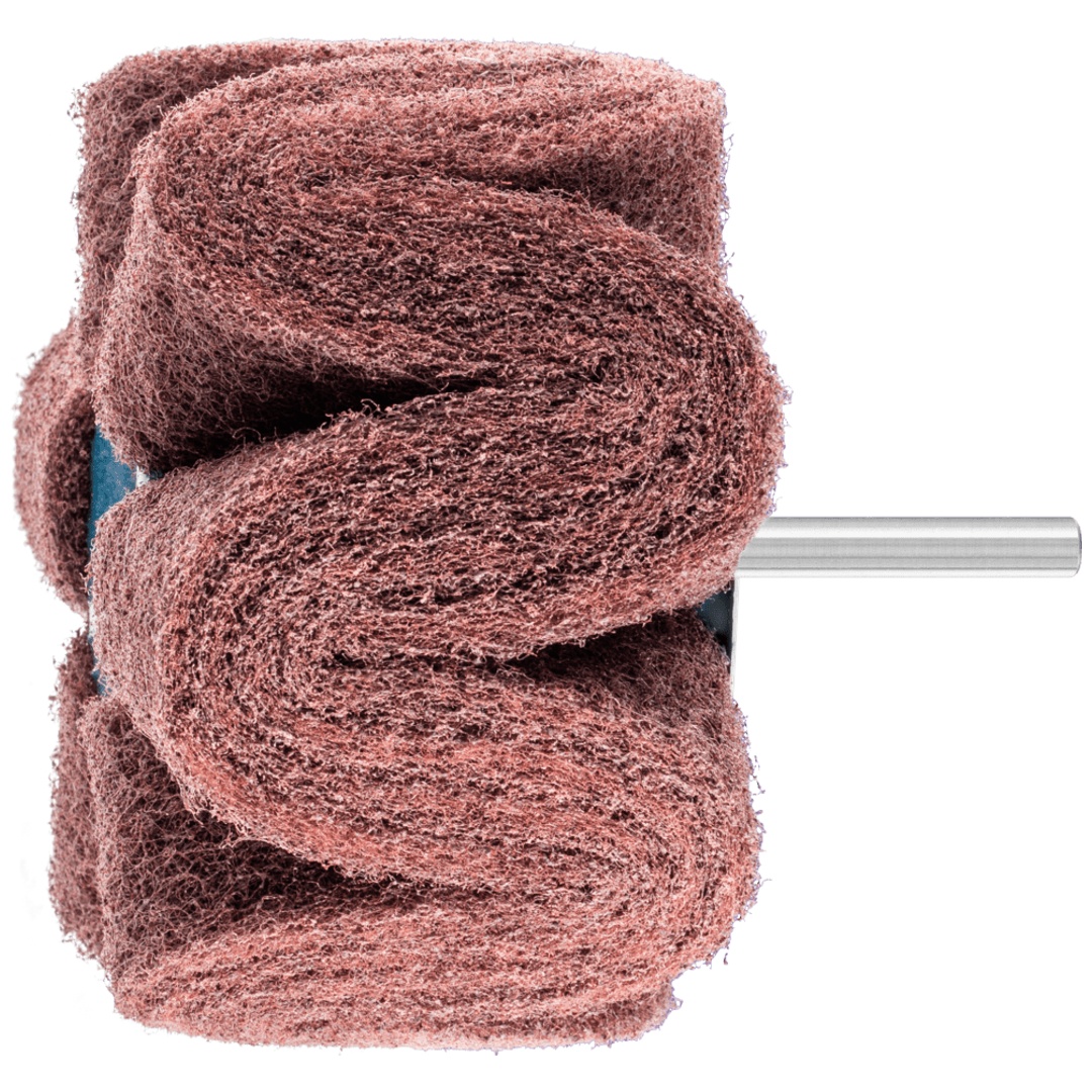 PFERD TOOLS POLINOX Vlies-Schleifstift PNG Ø 100x50mm Schaft-Ø 6 mm A180 für Feinschliff und Finish