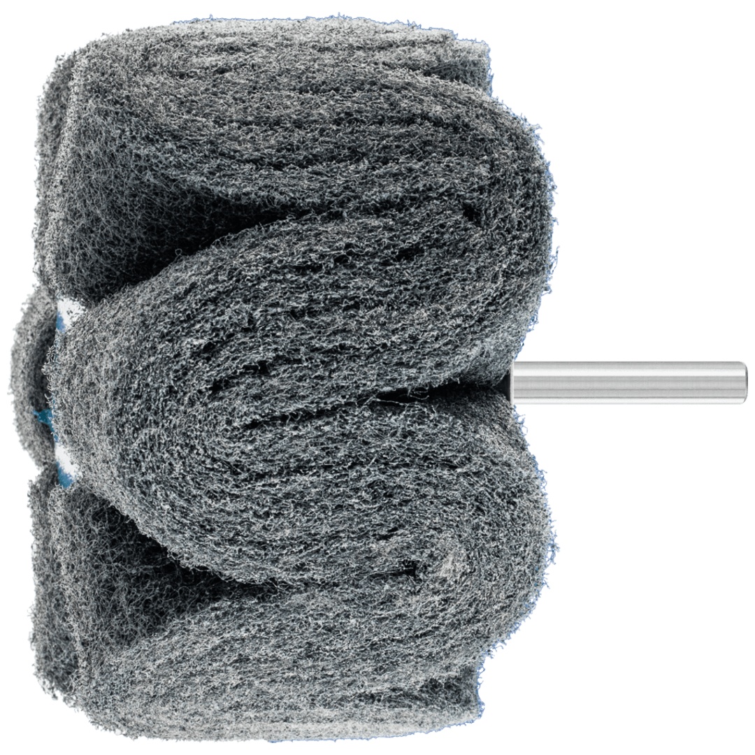 PFERD TOOLS POLINOX Vlies-Schleifstift PNG Ø 100x50mm Schaft-Ø 6 mm SIC180 für Feinschliff und Finish