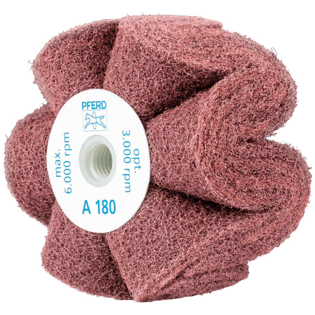 PFERD TOOLS POLINOX Vlies-Schleifrad PNG Ø 100x50mm Gewinde M14 A180 für Feinschliff und Finish