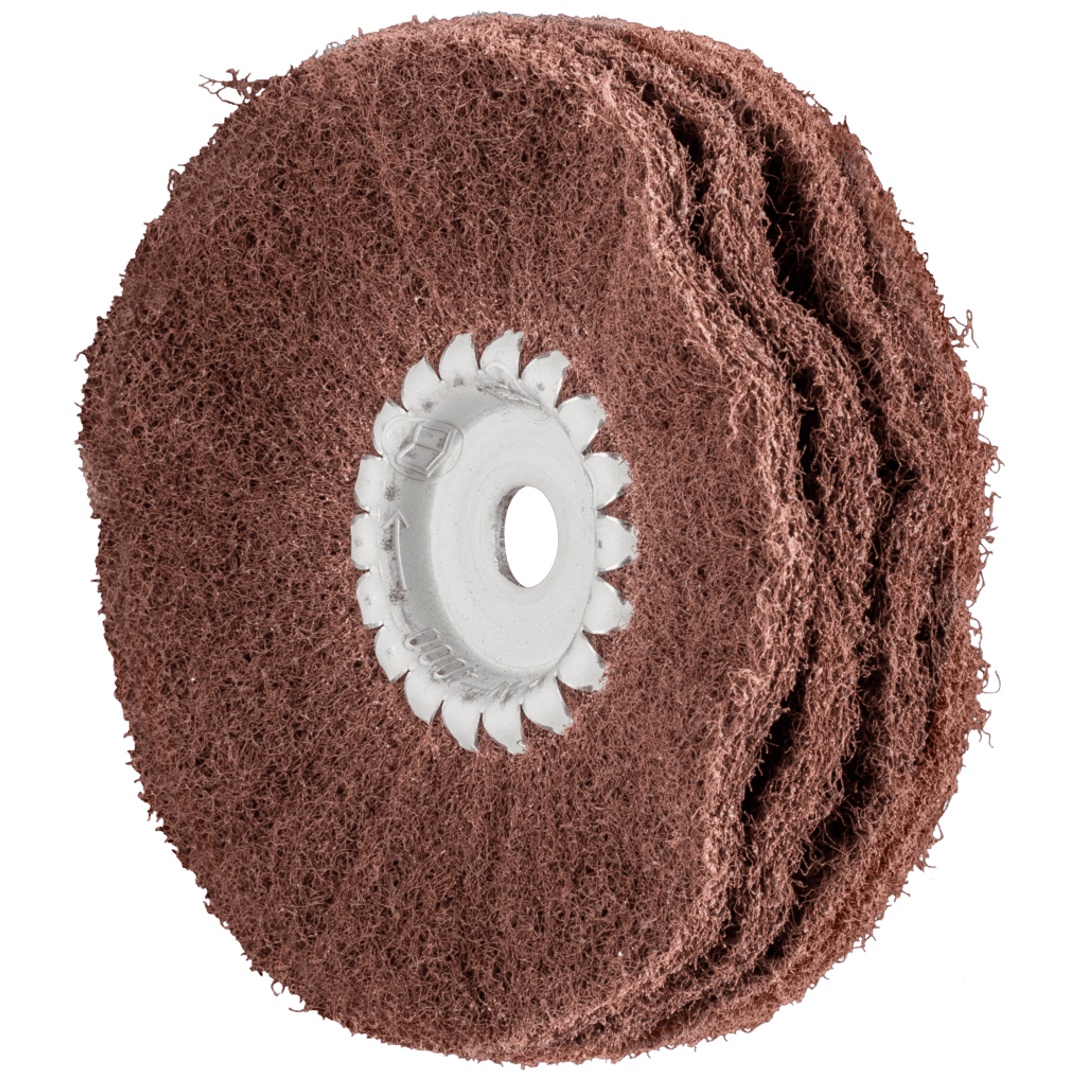 PFERD TOOLS POLINOX Vlies-Schleifrad PNR Ø 100x35 mm Bohrung-Ø 10 A280 für Feinschliff und Finish