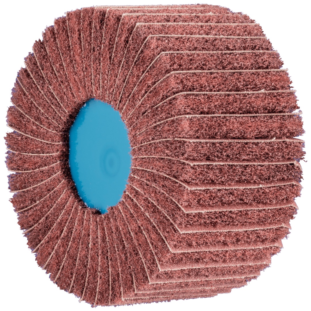PFERD TOOLS POLINOX Vlies-Schleifrad PNZ Ø 100x50mm Gewinde 5/8-11 A180 für Feinschliff und Finish