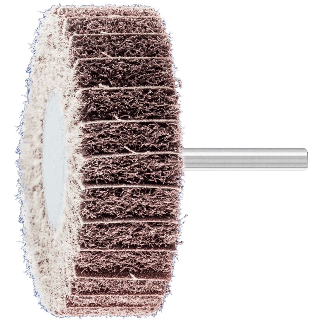 PFERD TOOLS POLINOX Vlies-Schleifstift PNZ Ø 80x25 mm Schaft-Ø 6 mm A100 für Feinschliff und Finish