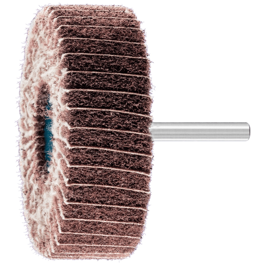 PFERD TOOLS POLINOX Vlies-Schleifstift PNZ Ø 80x25 mm Schaft-Ø 6 mm A180 für Feinschliff und Finish