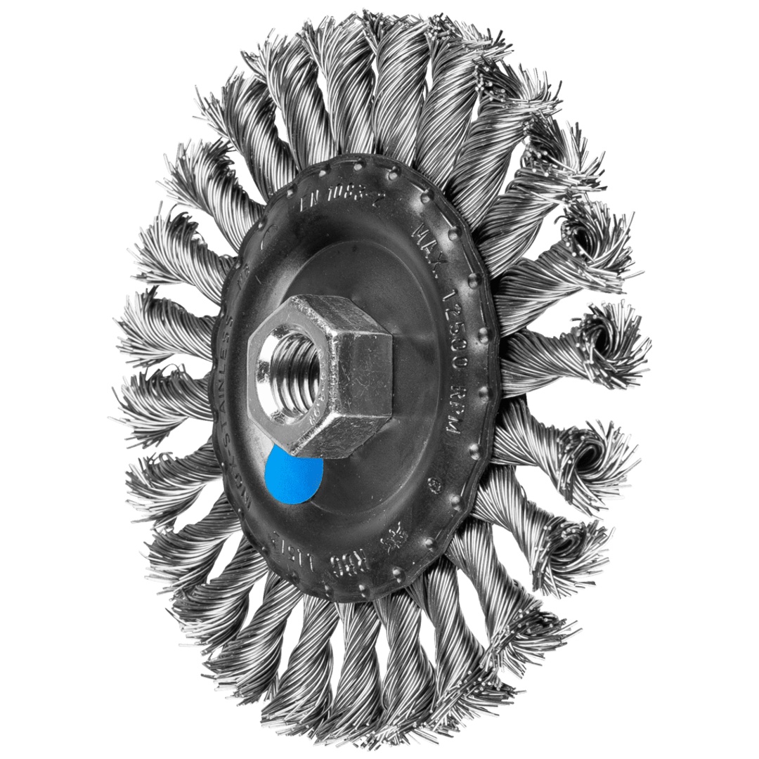 PFERD TOOLS Rundbürste gezopft RBG Ø 115x12 mm M14 Edelstahl-Draht-Ø 0,50mm Winkelschleifer