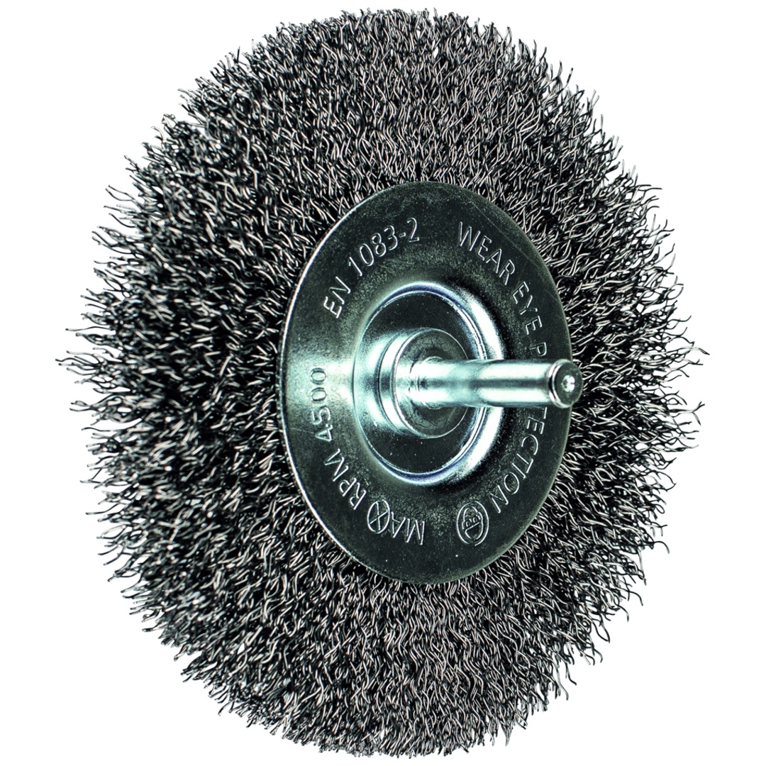 PFERD TOOLS Rundbürste ungezopft RBU Ø100mm Schaft-Ø 6 mm Stahl-Draht-Ø 0,30 Bohrmaschinen