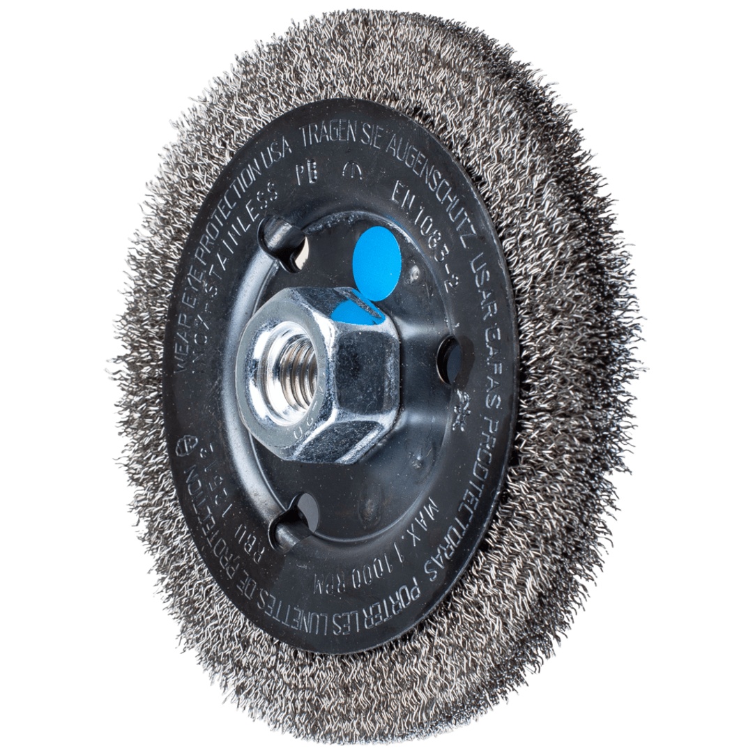 PFERD TOOLS Rundbürste ungezopft RBU Ø125x12 mm M14 Edelstahl-Draht-Ø0,30 Winkelschleifer
