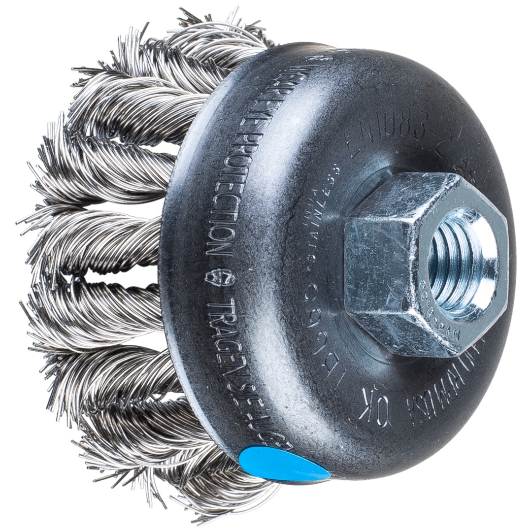 PFERD TOOLS COMBITWIST Topfbürste gezopft TBG Ø 65 mm M14 Edelstahl-Draht-Ø 0,50mm Winkelschleifer